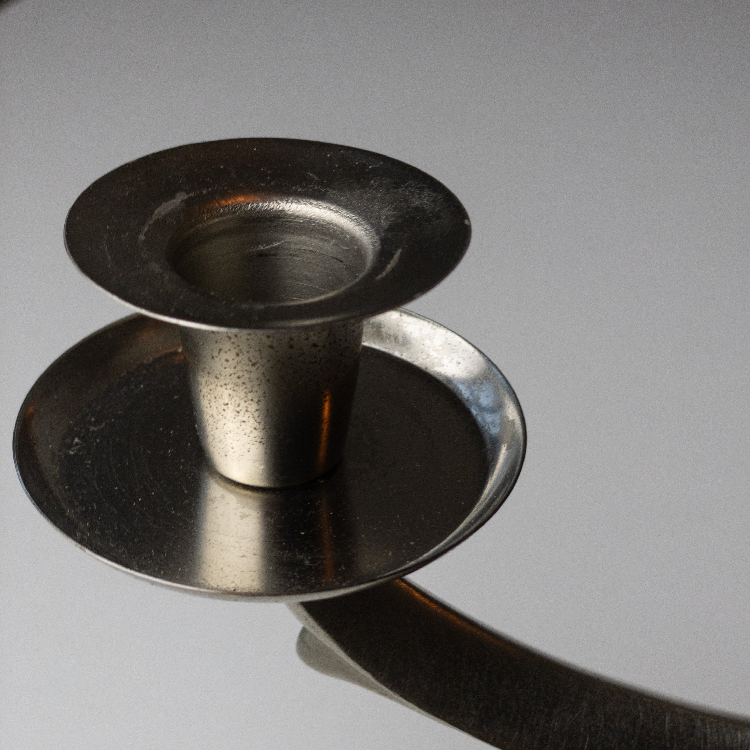 Rare tin candle holder