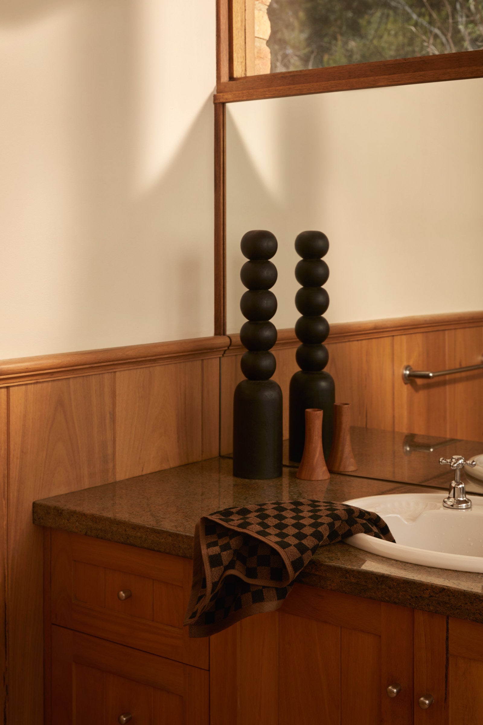 Hand Towel Josephine - Tabac/Noir