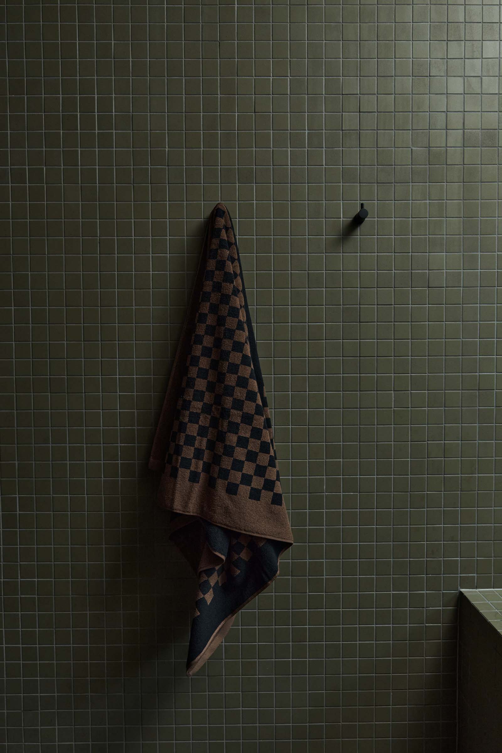 Pool Towel Roman - Tabac/Noir