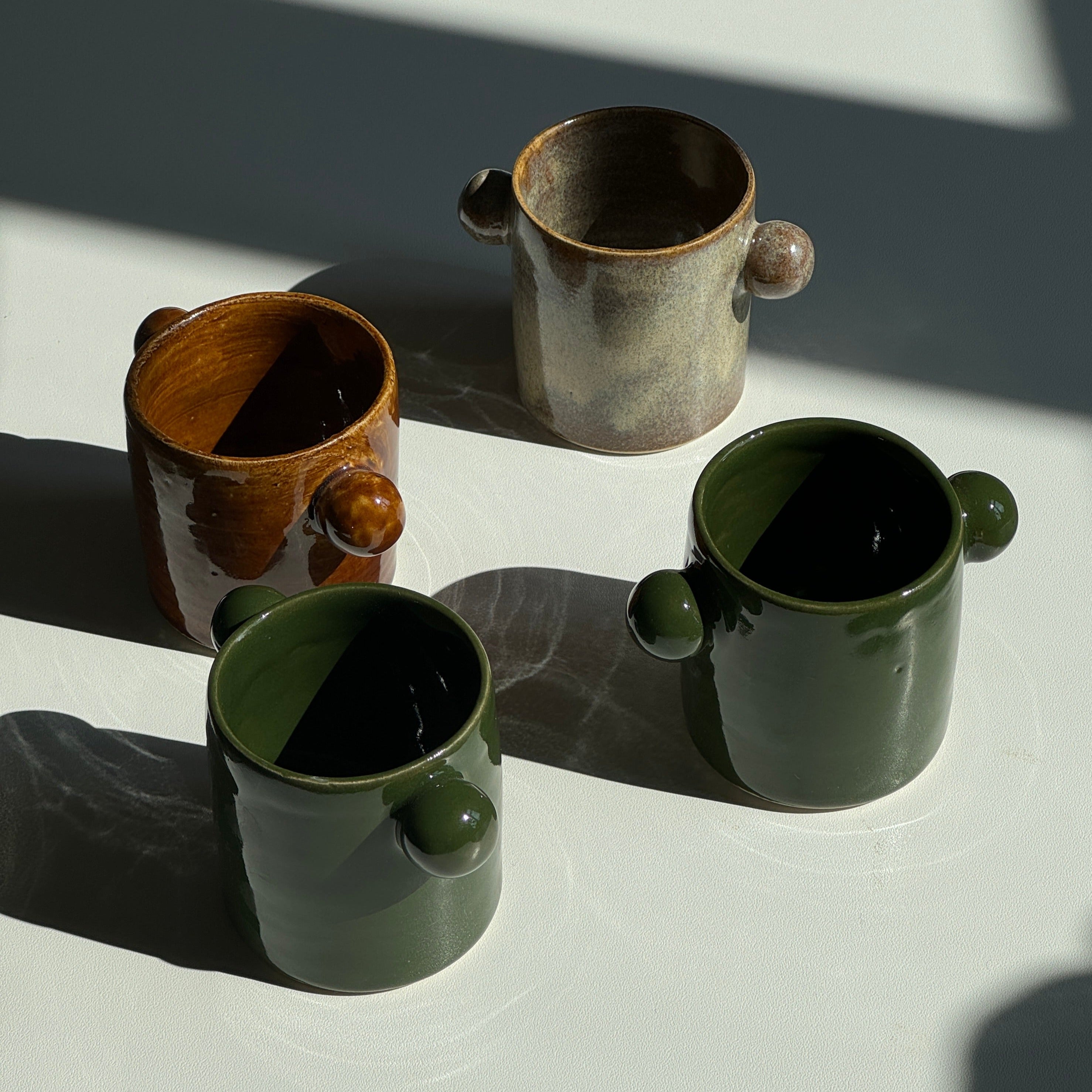 Eared Cup - Espresso Cup - Amber