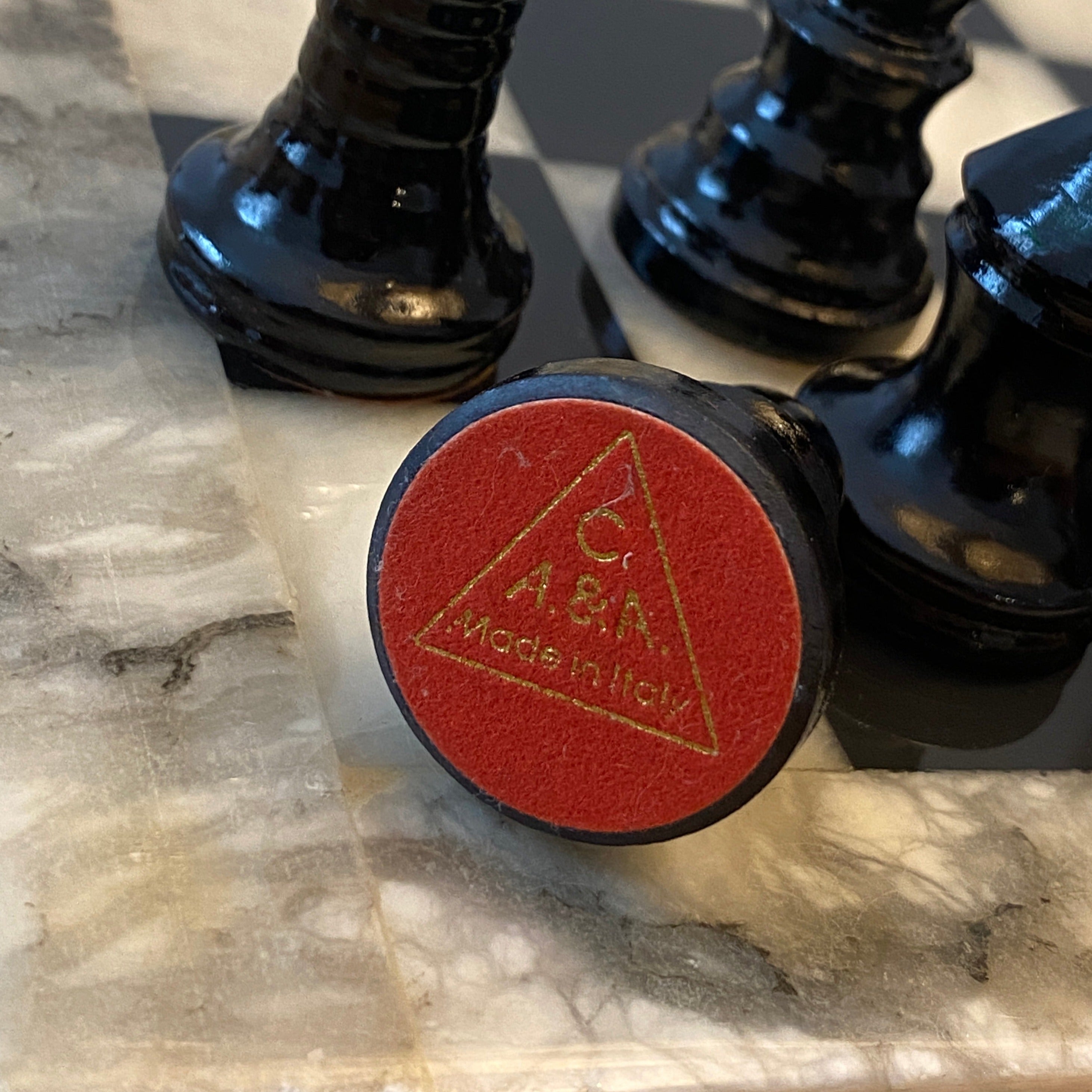 Vintage marble chess board