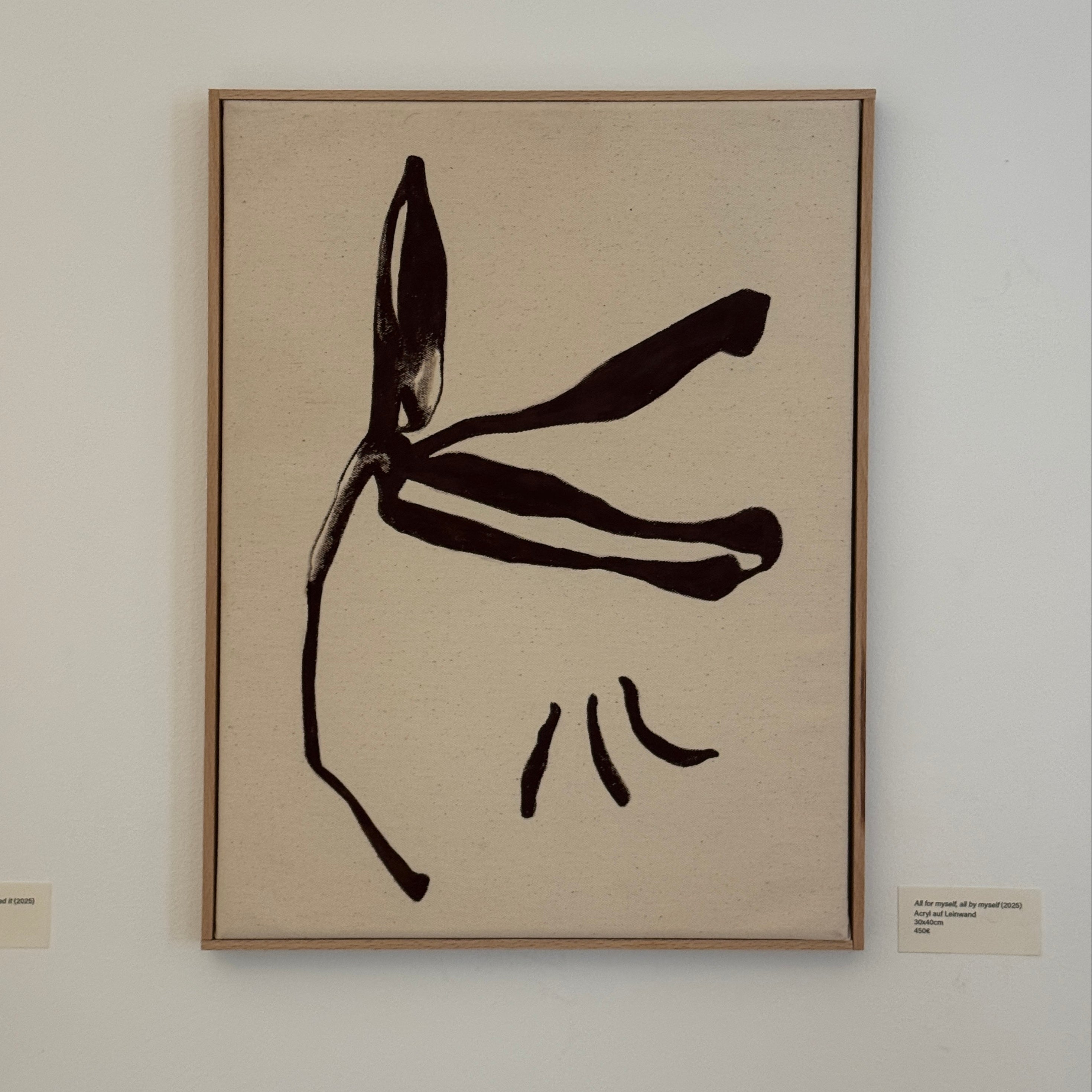 „All for myself, all by myself“ (2025) - Acryl auf Baumwolle