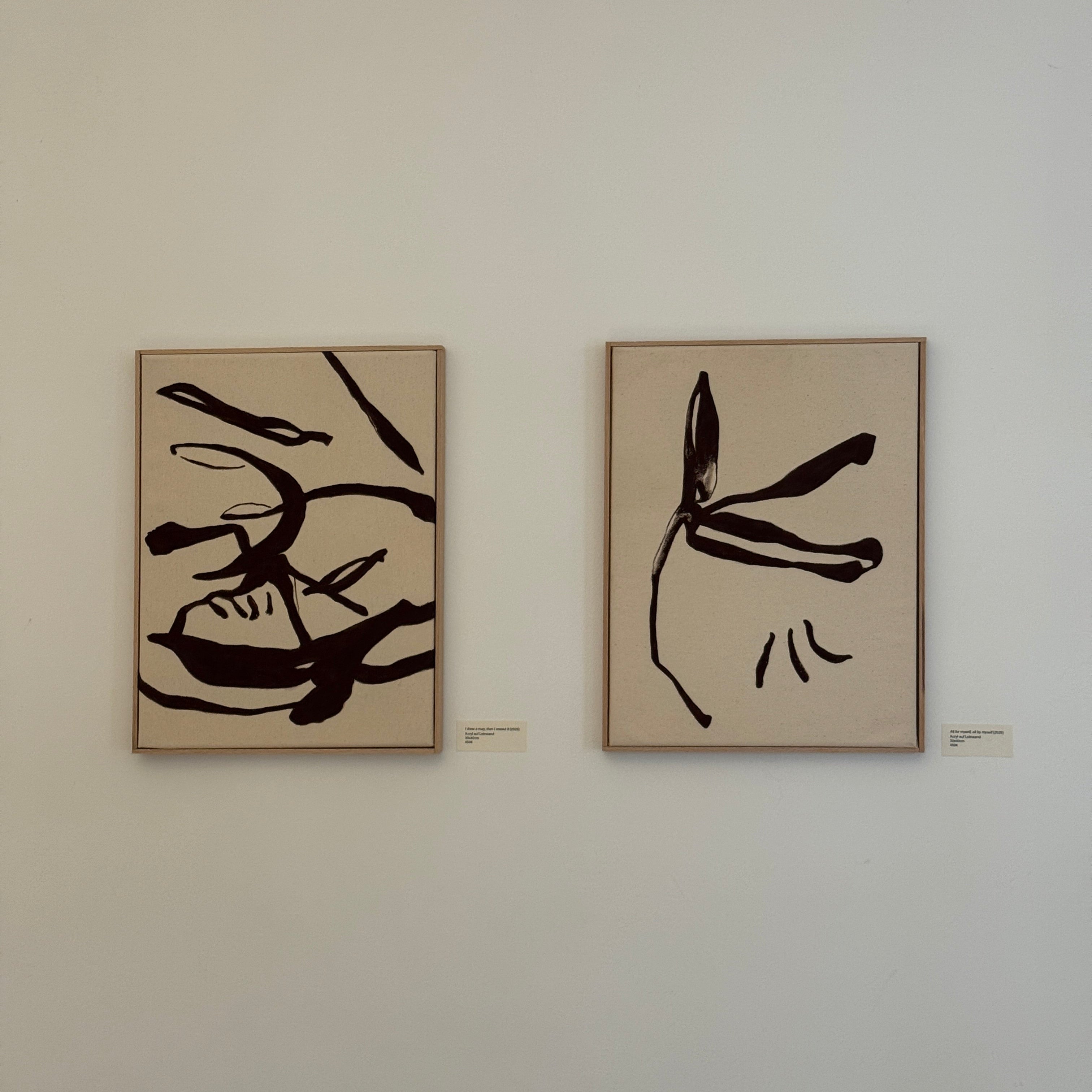 „All for myself, all by myself“ (2025) - Acryl auf Baumwolle