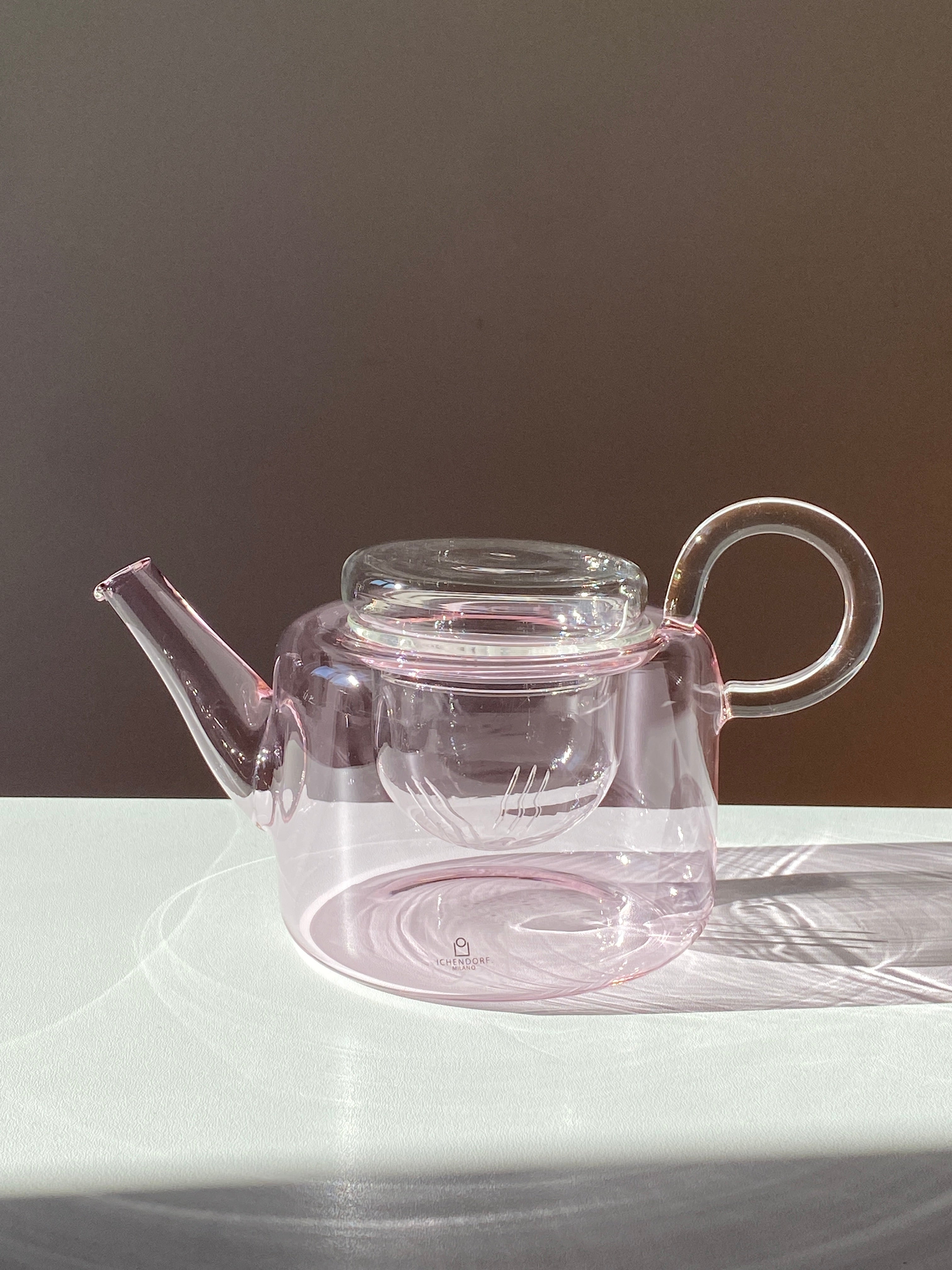 PIUMA teapot with filter - Low - Pink