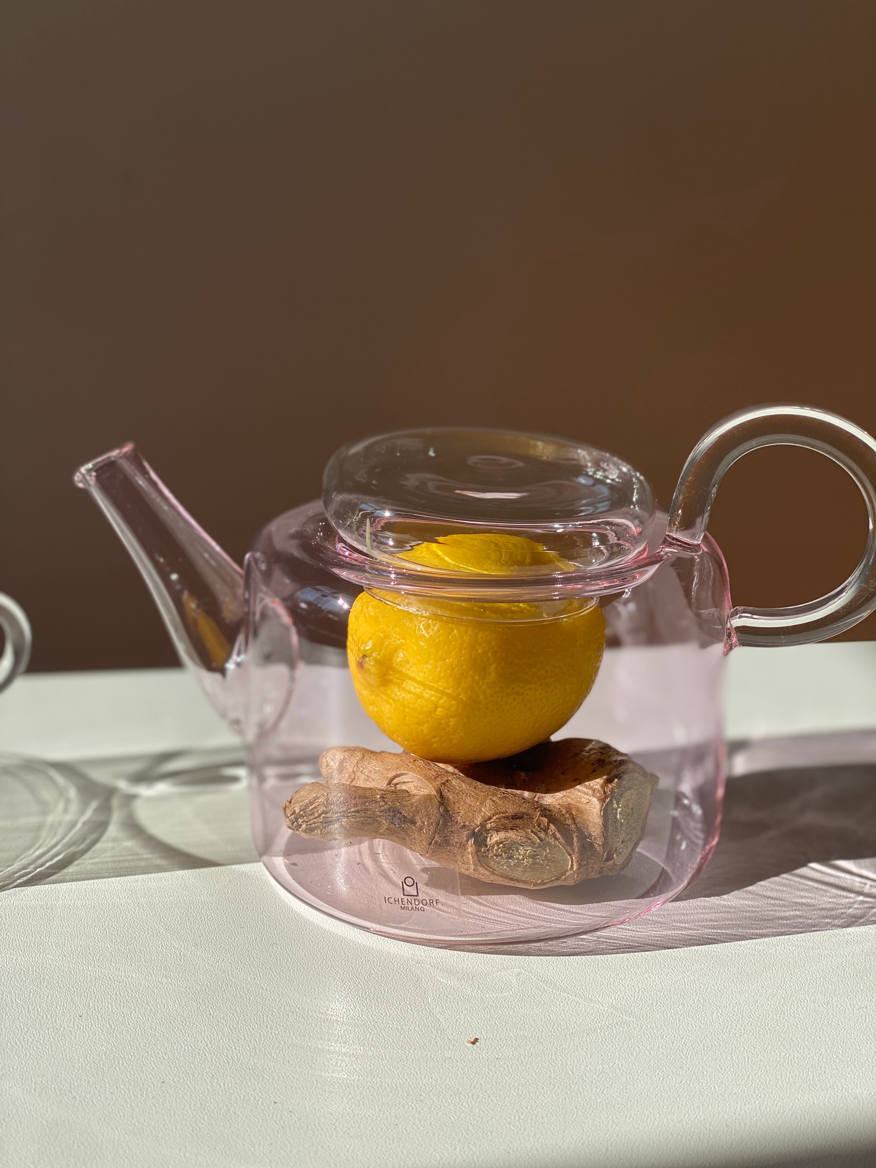 PIUMA teapot with filter - Low - Pink