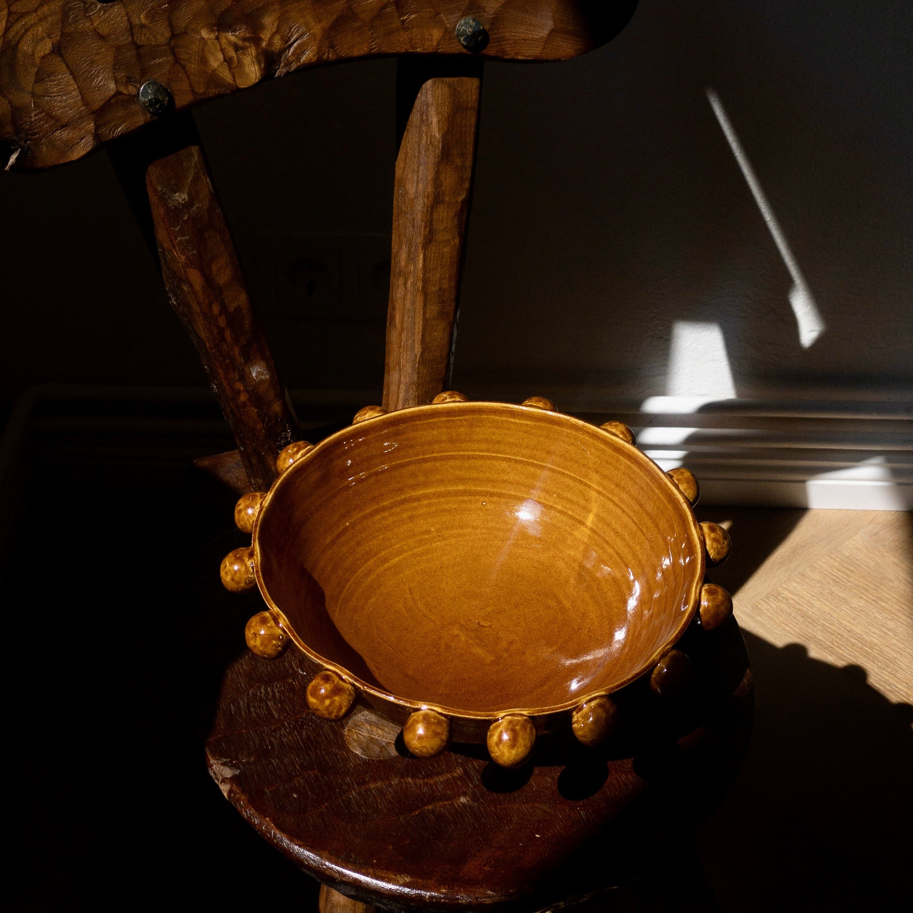 Pearl Serving Bowl - Amber