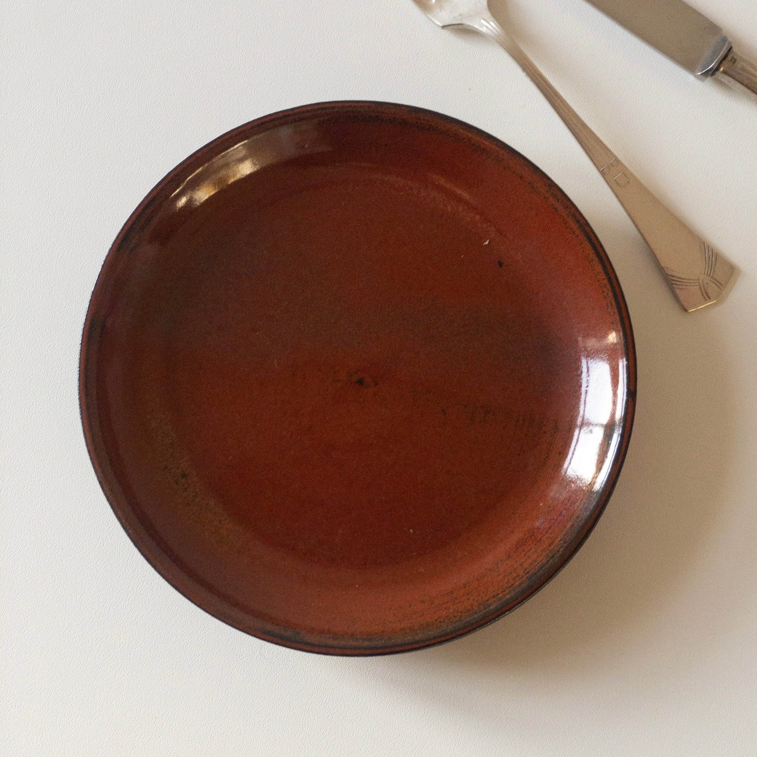 Small Ceramic Plate - Volcano