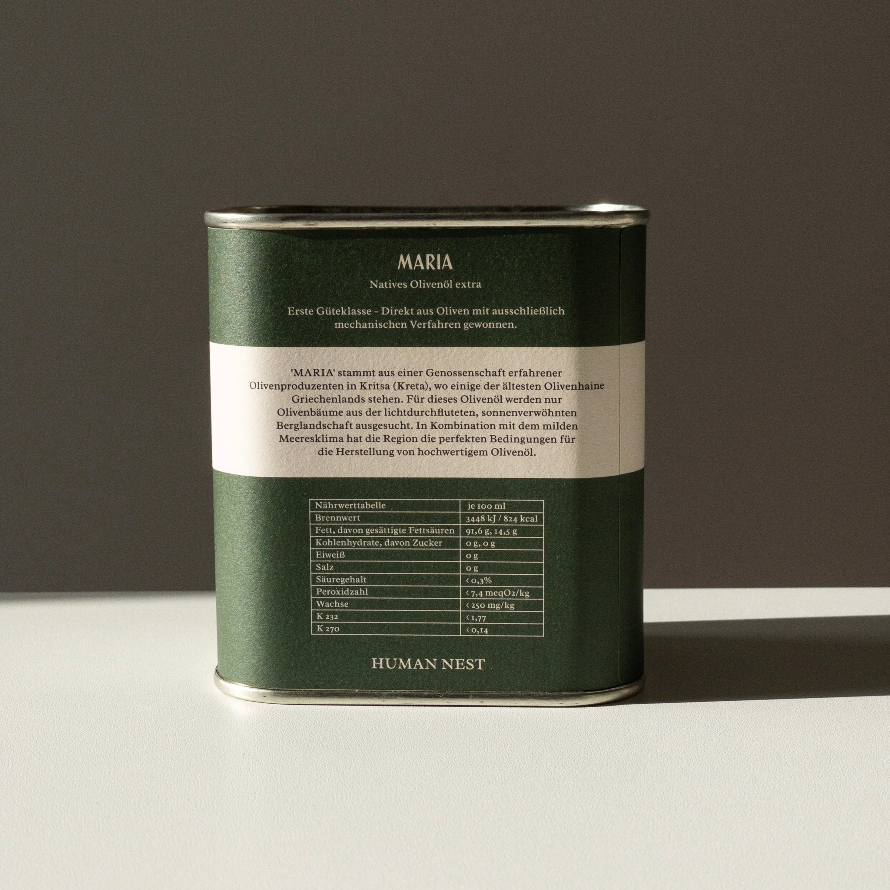 MARIA - Natives Olivenöl Extra aus Griechenland (500ml)