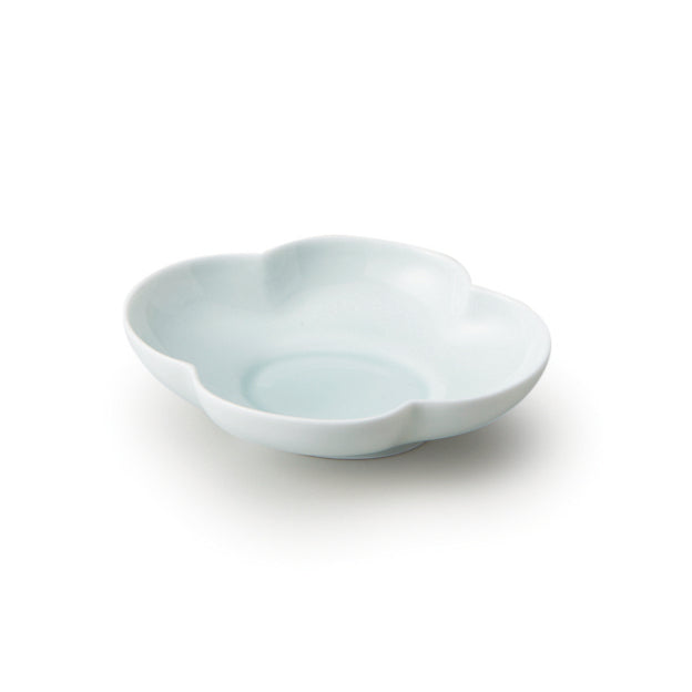 Mokko bowl - bluish-white - oval
