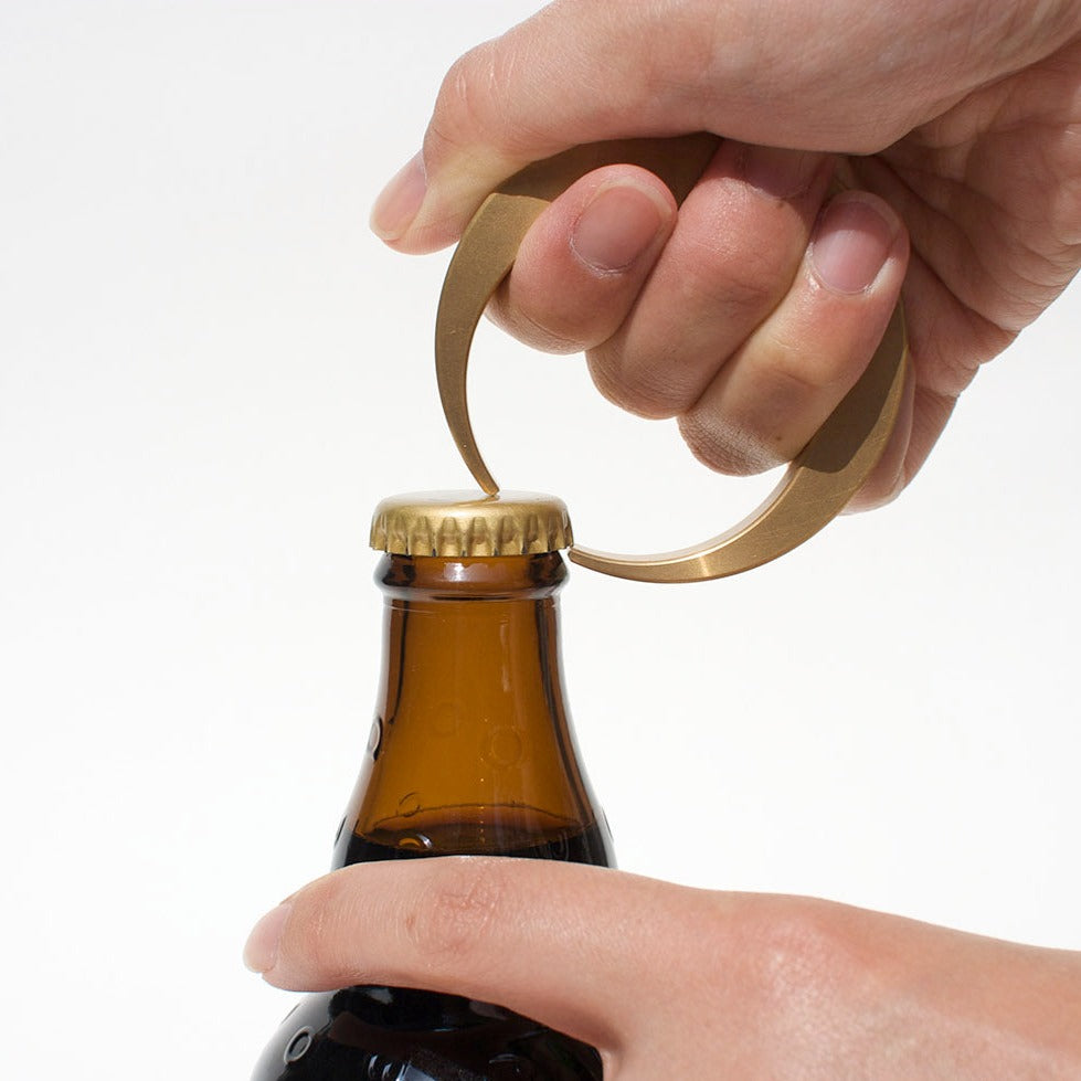 Brass Bottle Opener - Crescent Moon