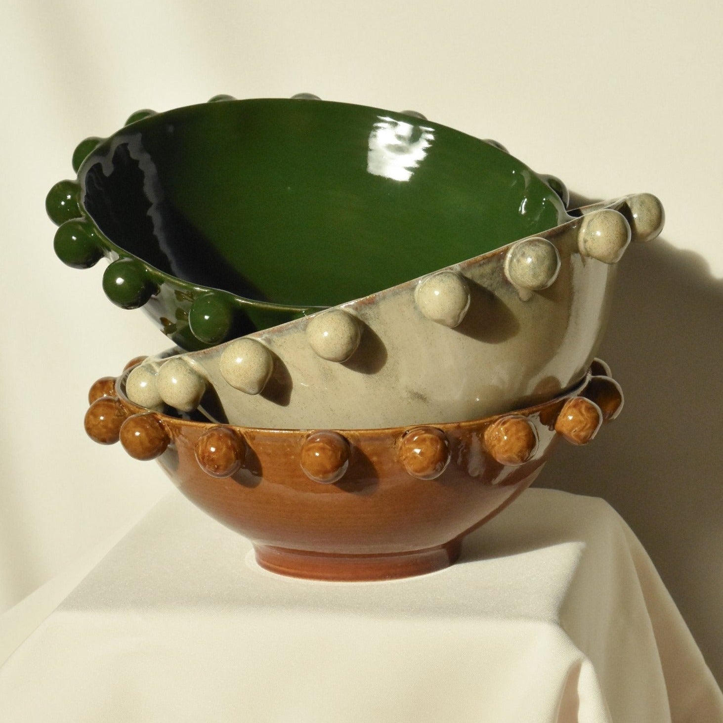 Pearl Serving Bowl - Cream