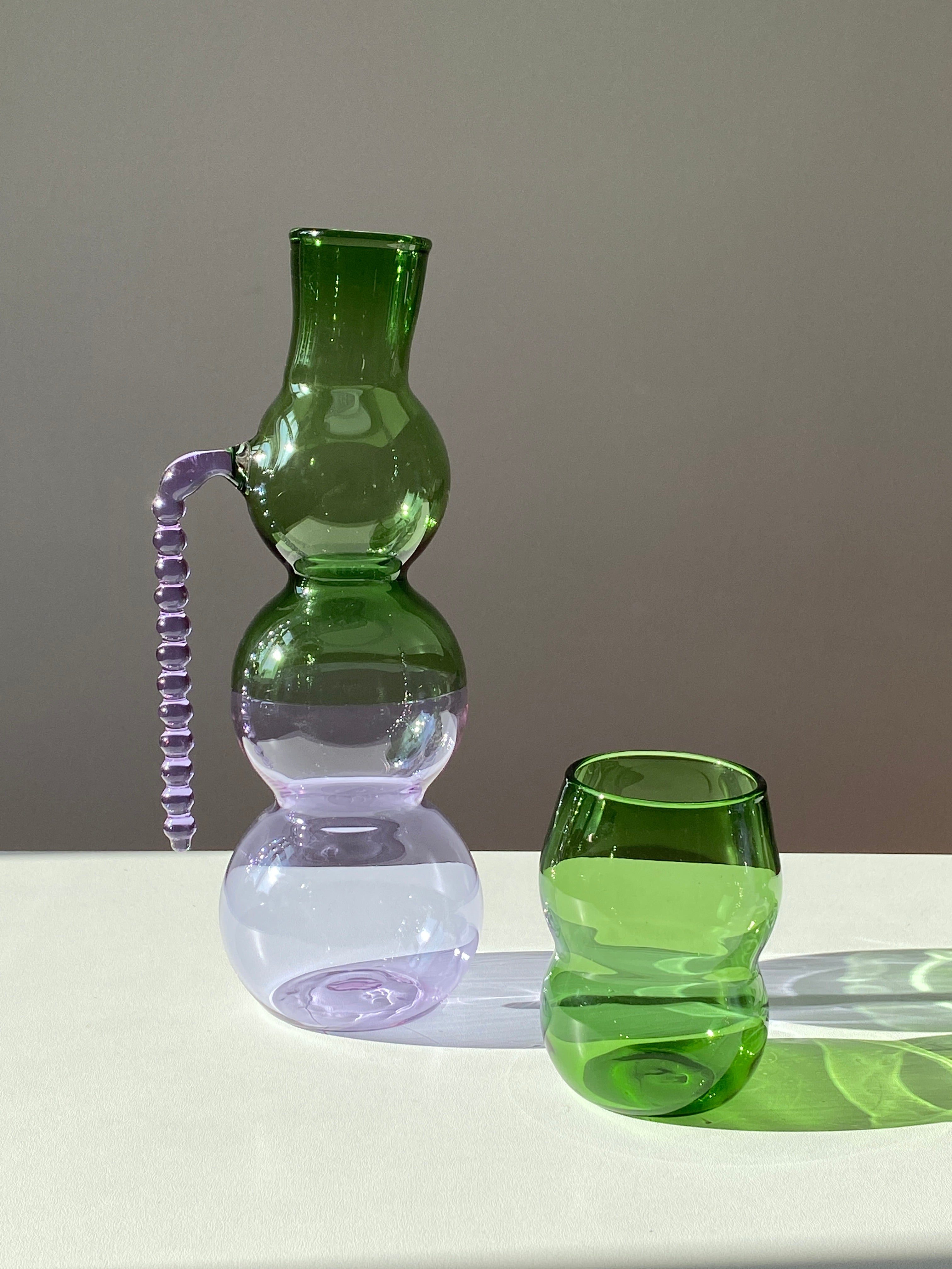 Dreamlike carafe - green/purple