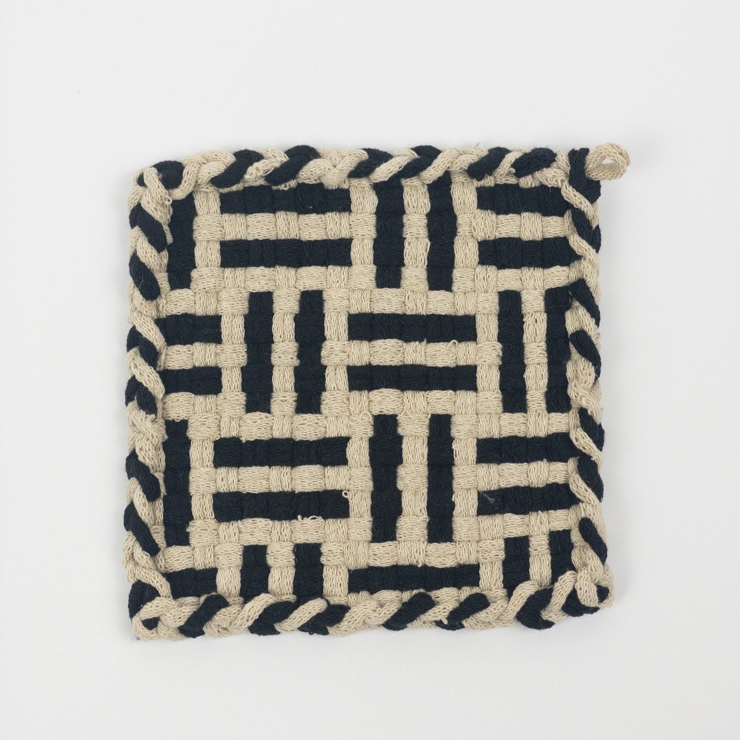 Pot Holder - Beige/Black - Forest Collection