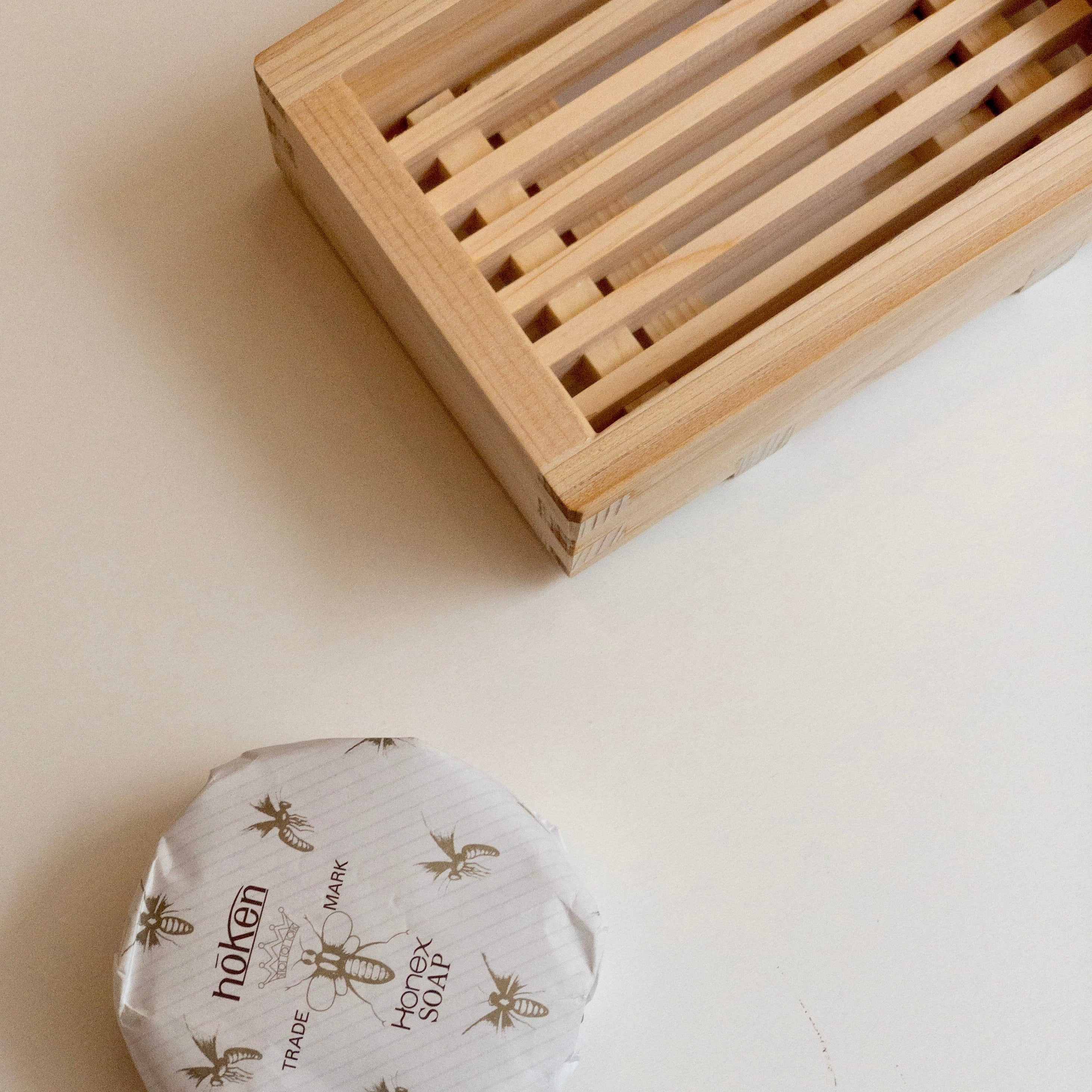 Japanische Hinoki Holz Seifenablage