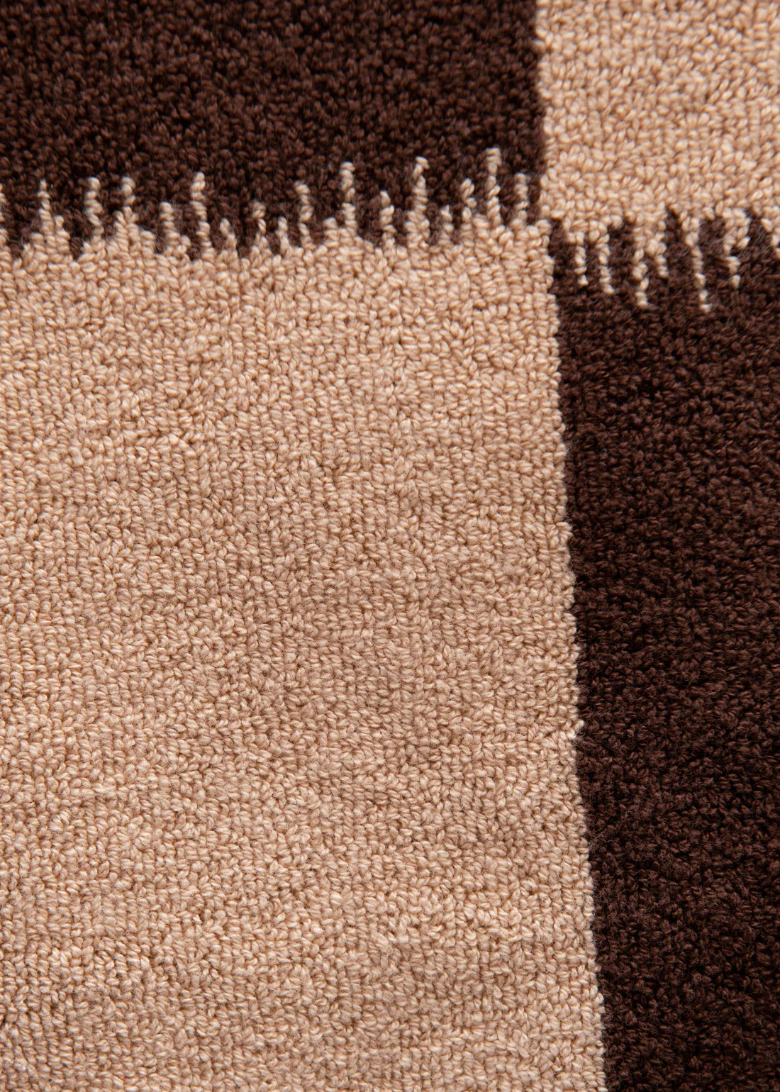 Karin Bath Mat - Walnut/Cream