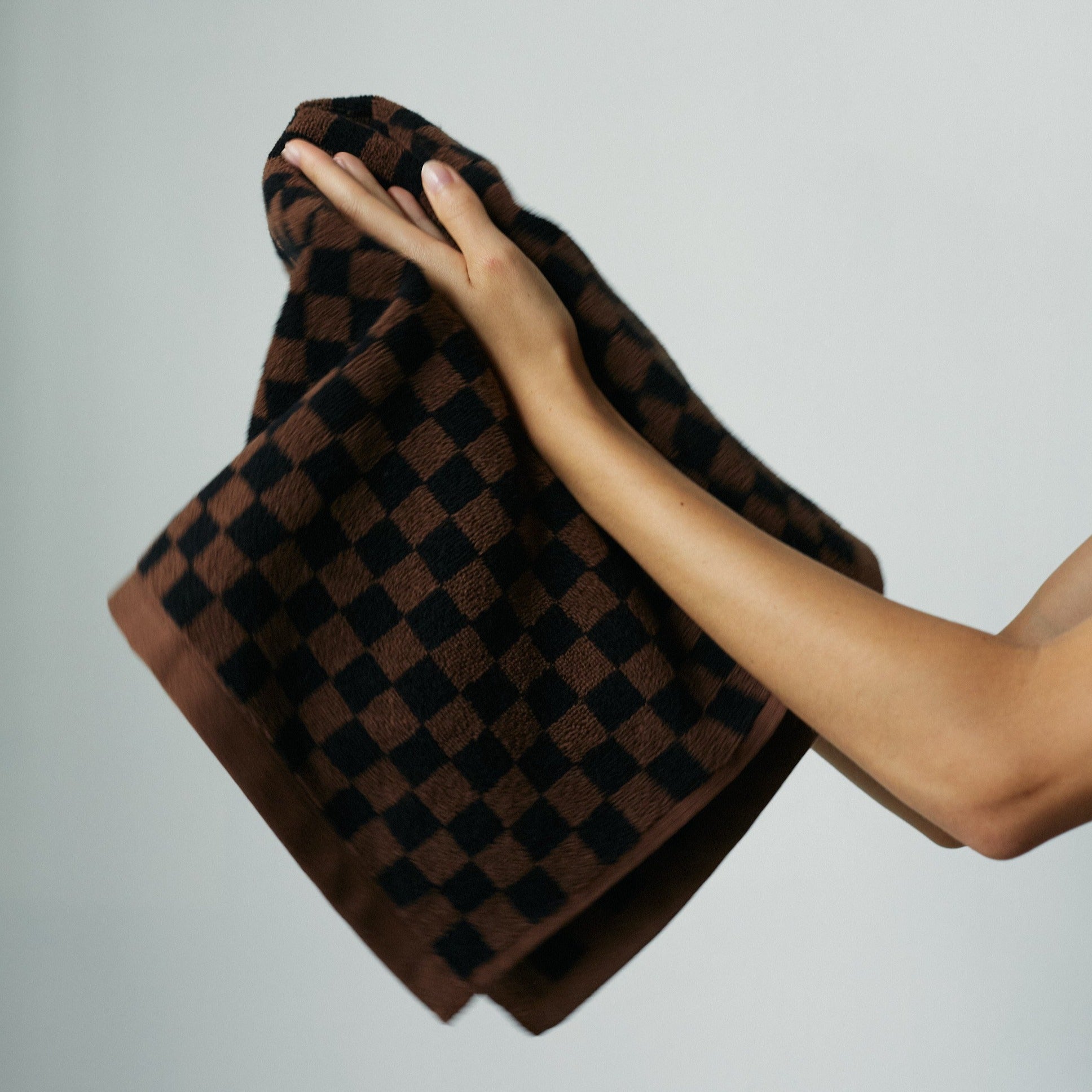 Hand Towel Josephine - Tabac/Noir