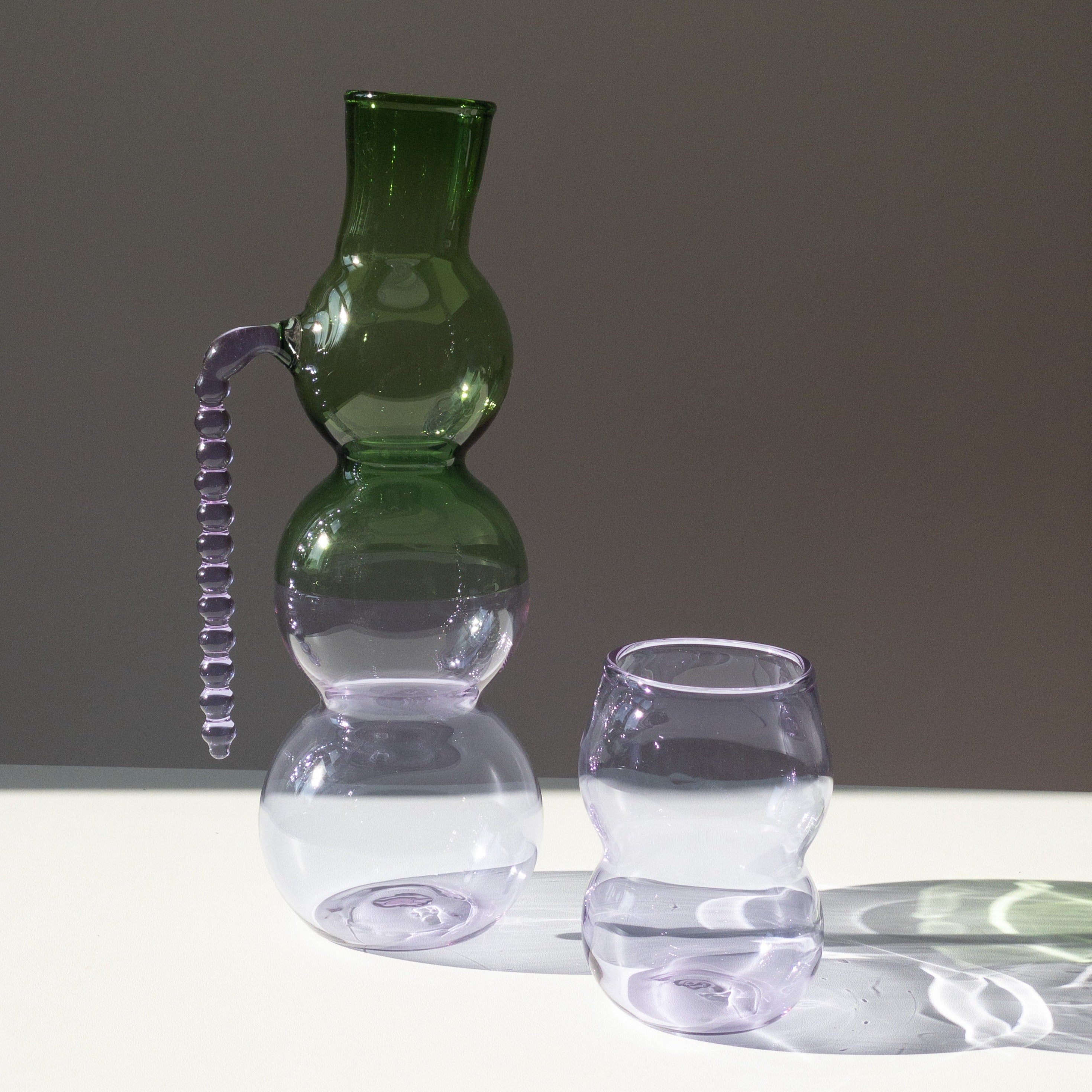 Dreamlike carafe - green/purple