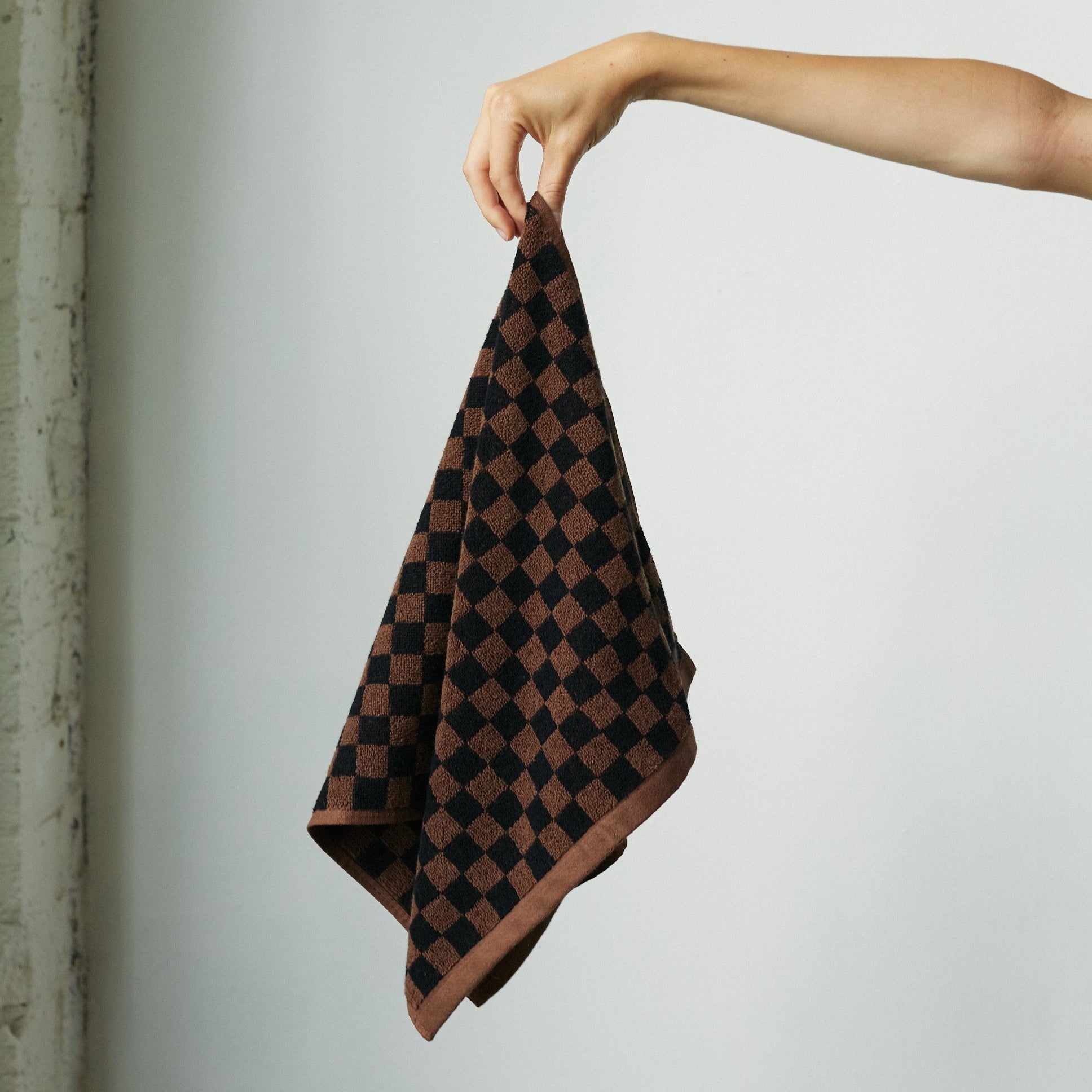 Hand Towel Josephine - Tabac/Noir