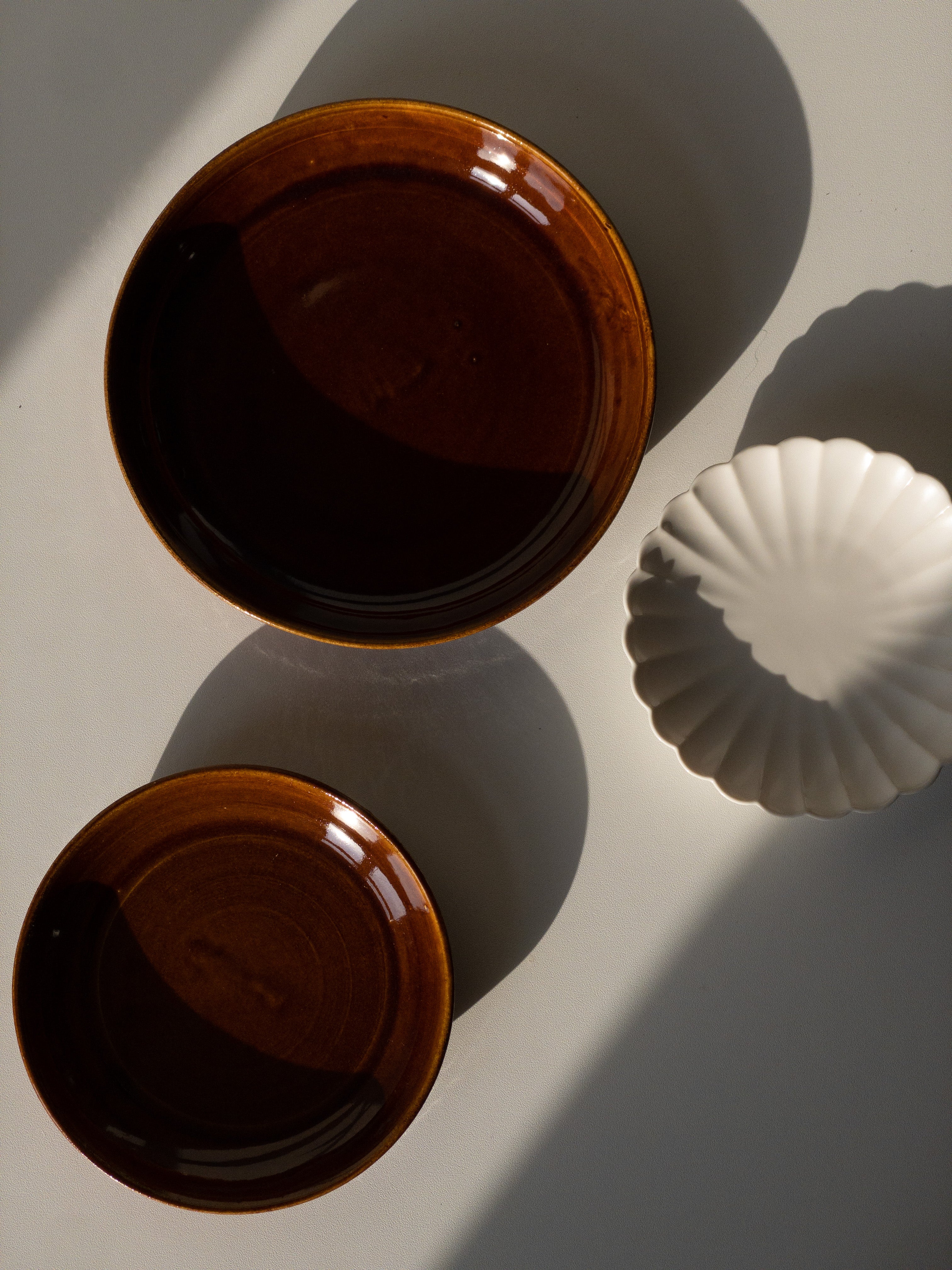 Small Ceramic Plate - Volcano
