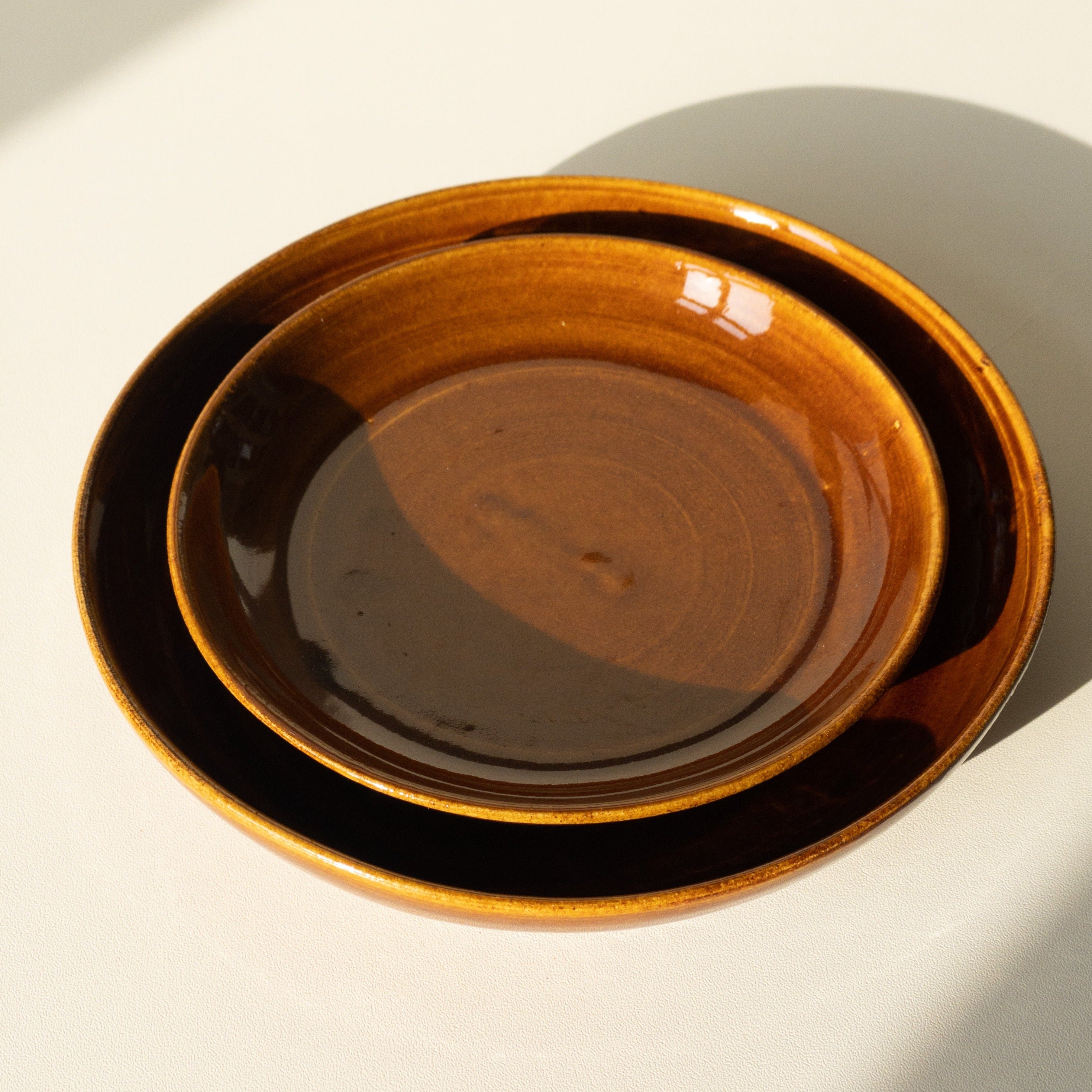 Small Ceramic Plate - Volcano