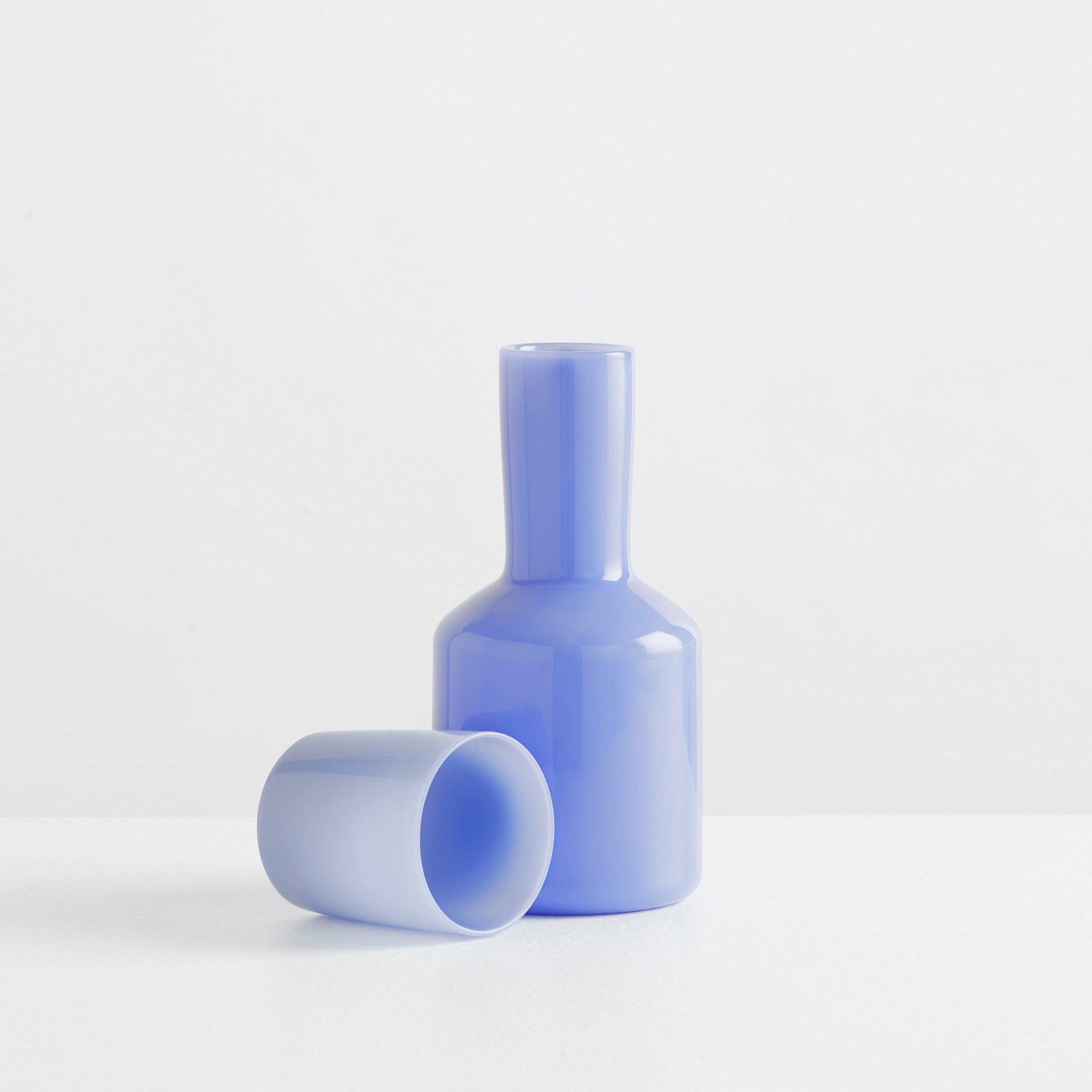 J'ai Soif Karaffe mit Glas - Opaque Blau