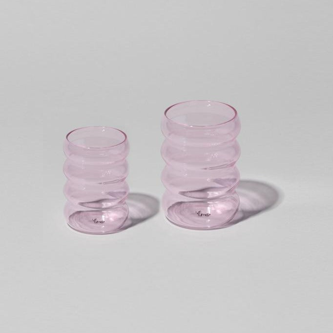 Ripple Glass - Pink - Small