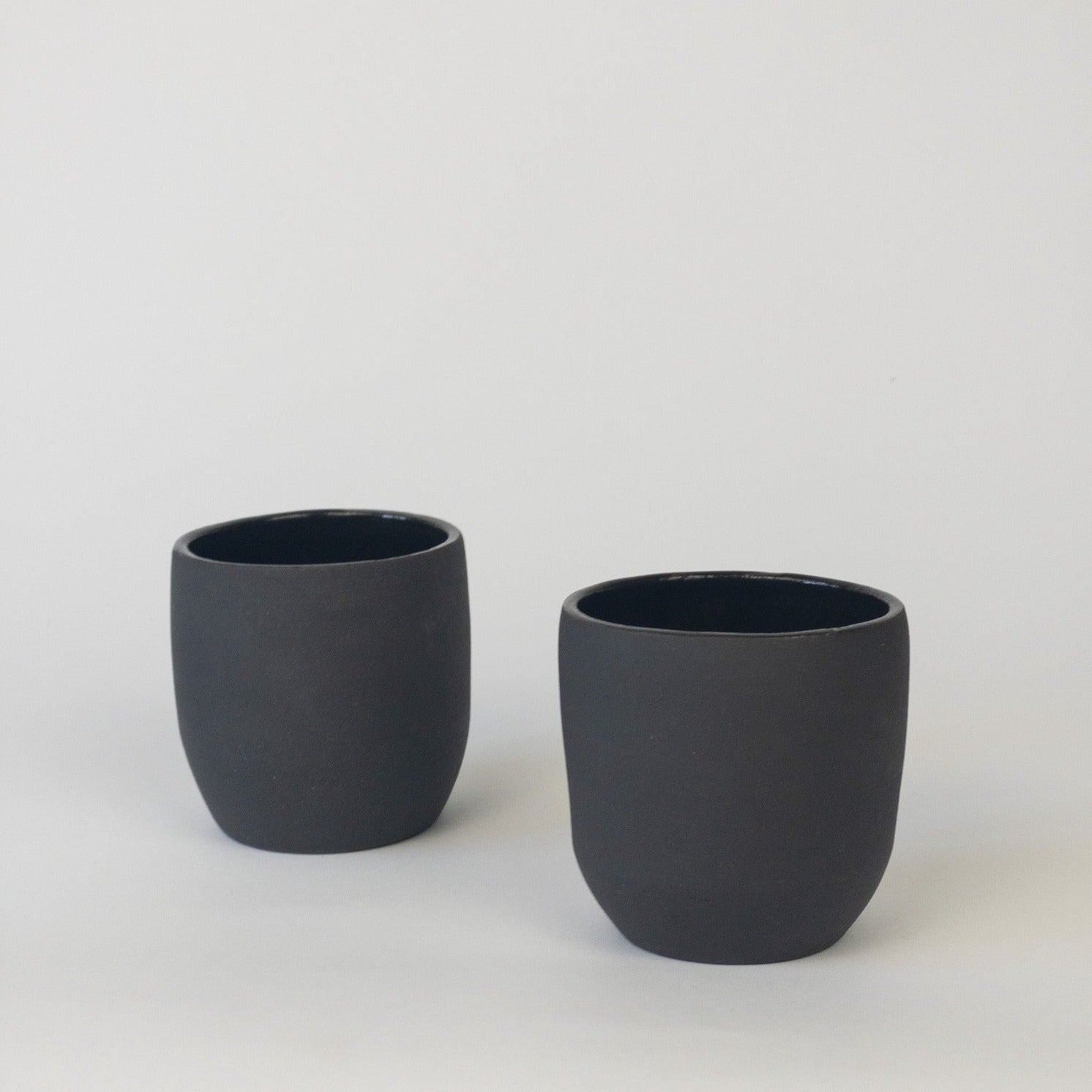 Handmade Clay Coffee Mug - Black