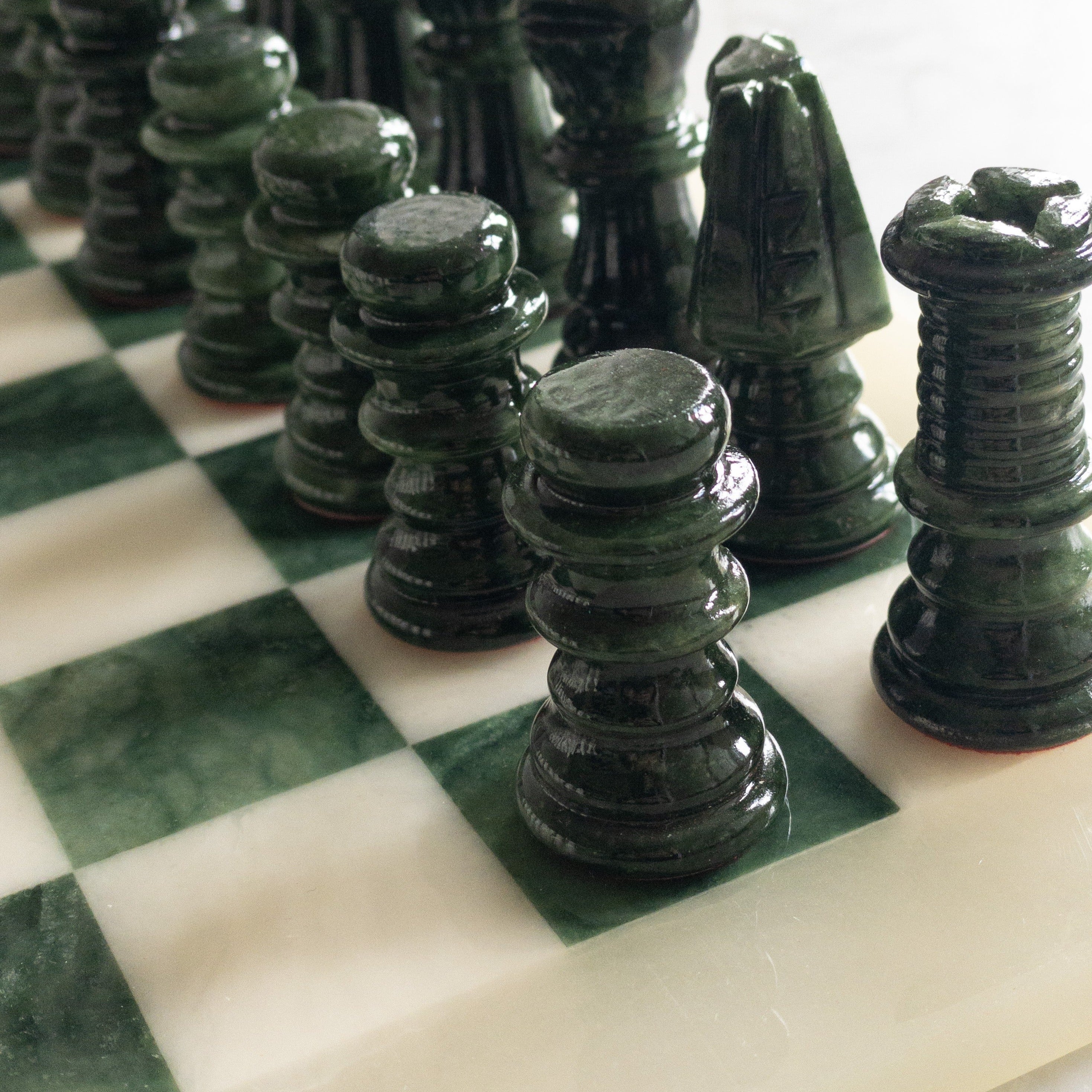 Vintage marble chess board