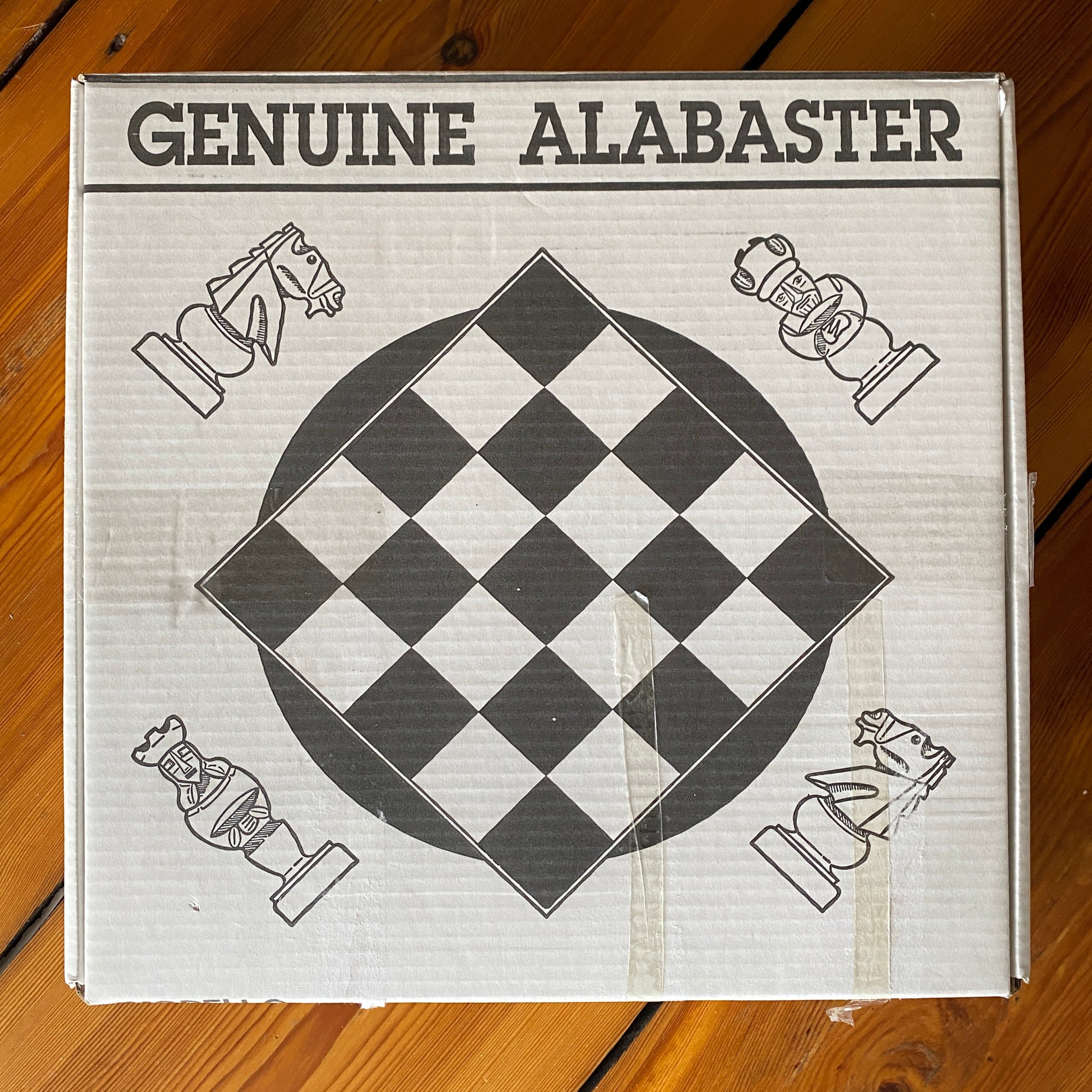 Vintage marble chess board