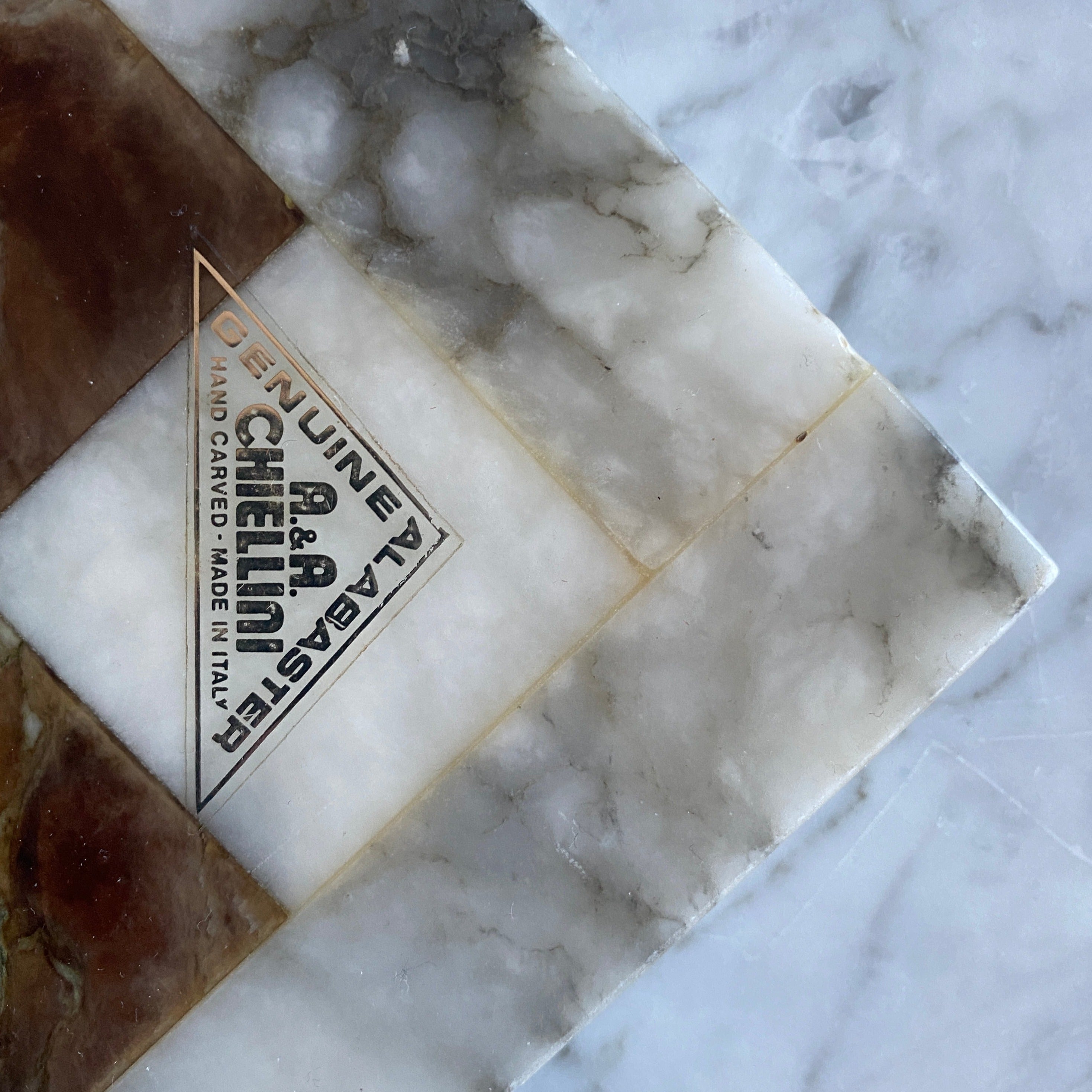 Vintage marble chess board
