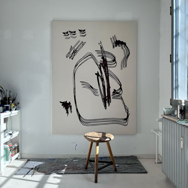 „It’s all chaos but it’s all good“ (2022) - Acryl auf Baumwolle