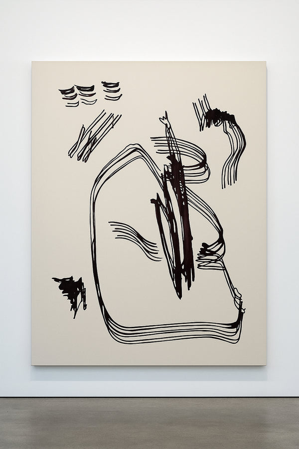 „It’s all chaos but it’s all good“ (2022) - Acryl auf Baumwolle