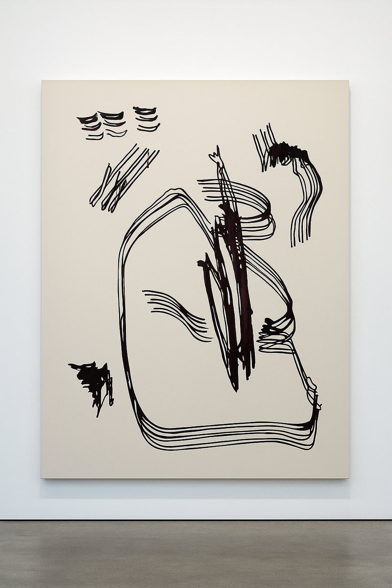 „It’s all chaos but it’s all good“ (2022) - Acryl auf Baumwolle