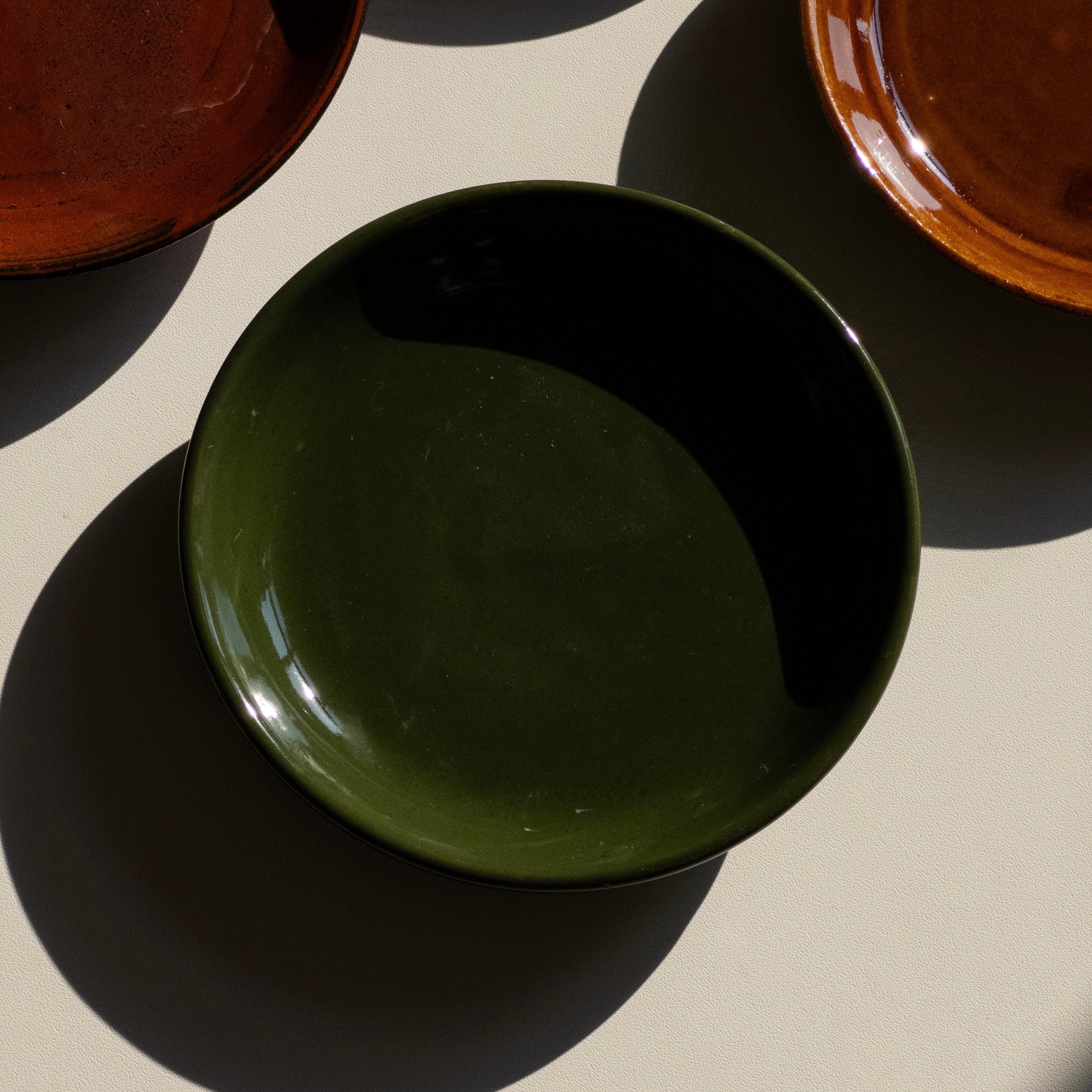 Small Ceramic Plate - Volcano