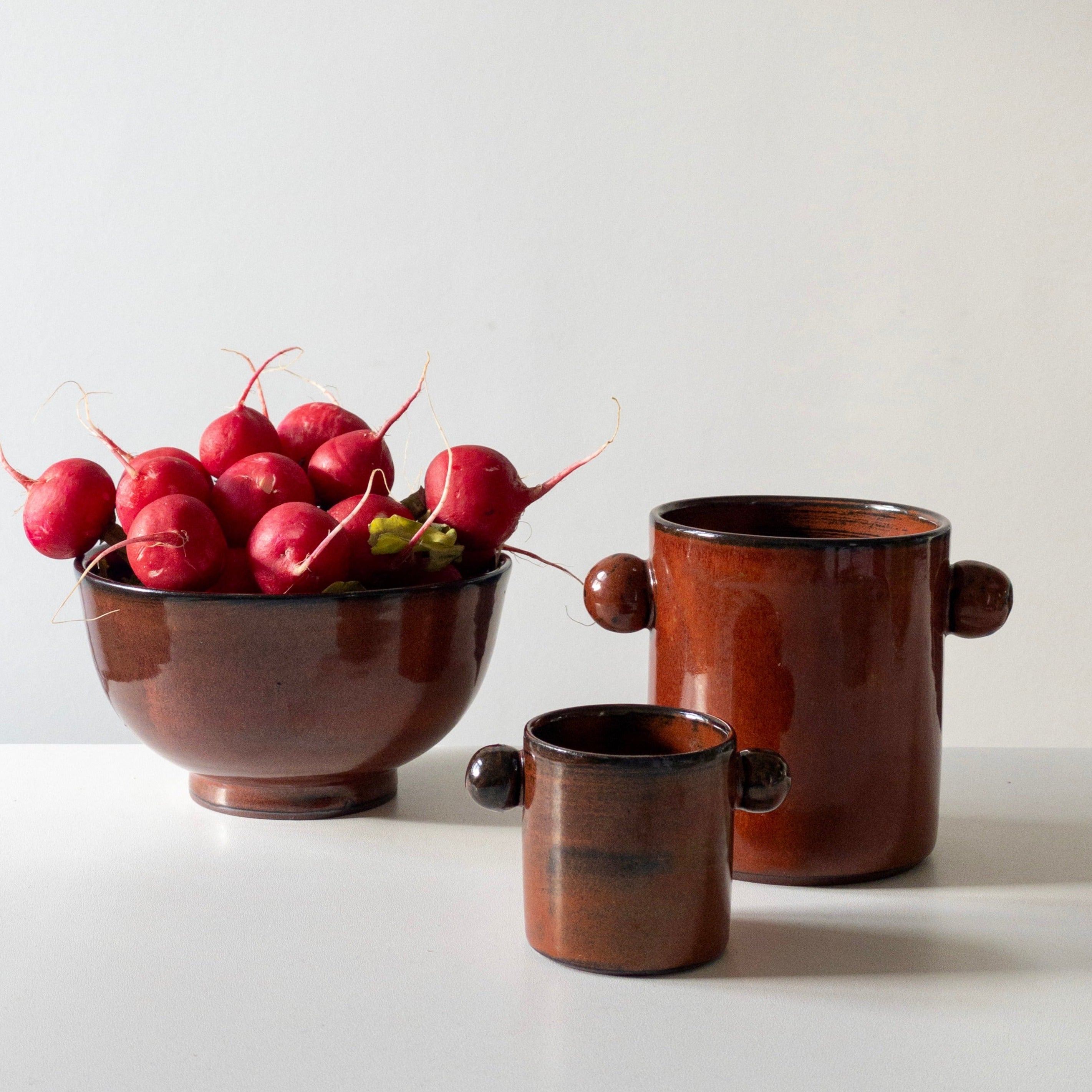 Eared Cup - Large Ceramic Mug - Volcano