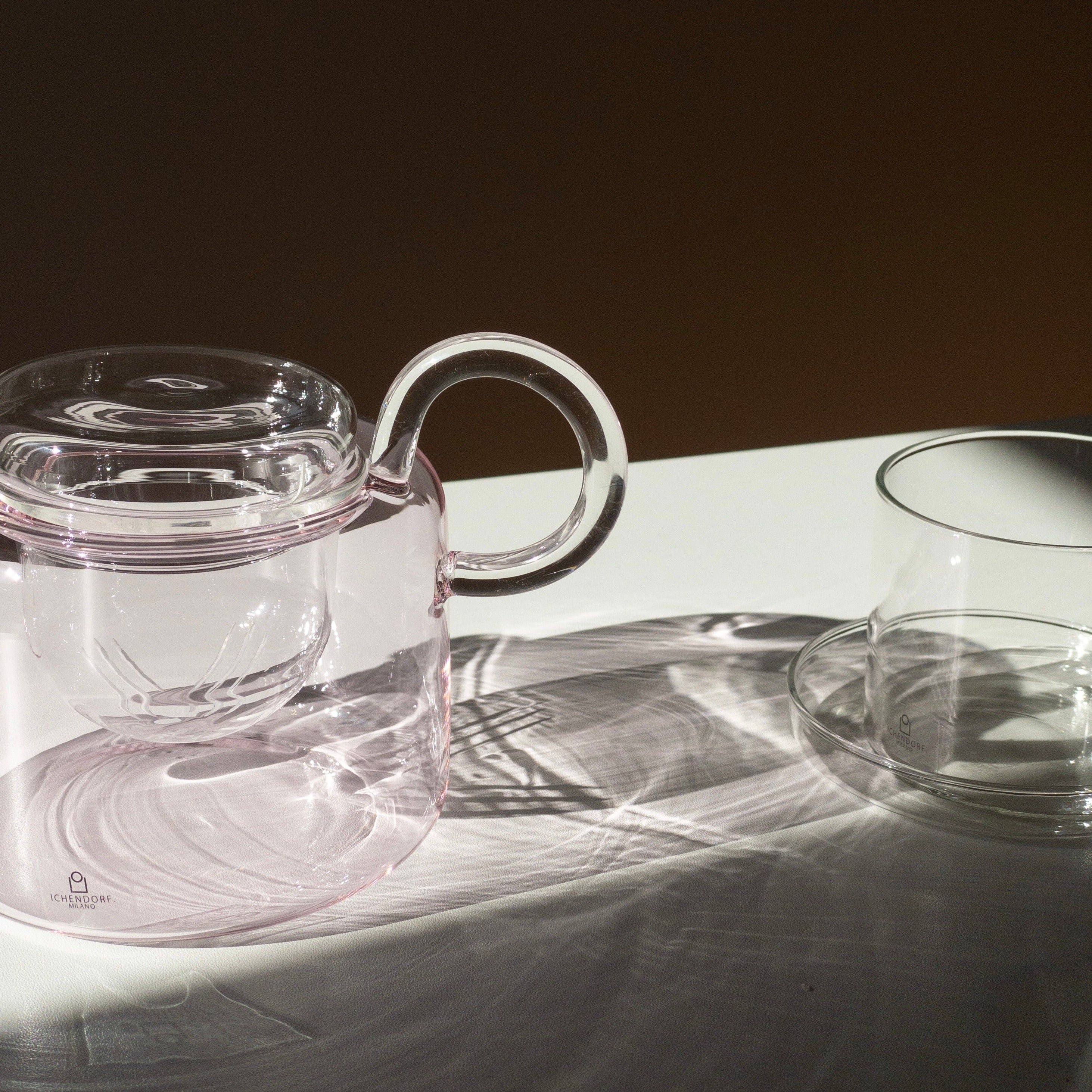PIUMA teapot with filter - Low - Pink