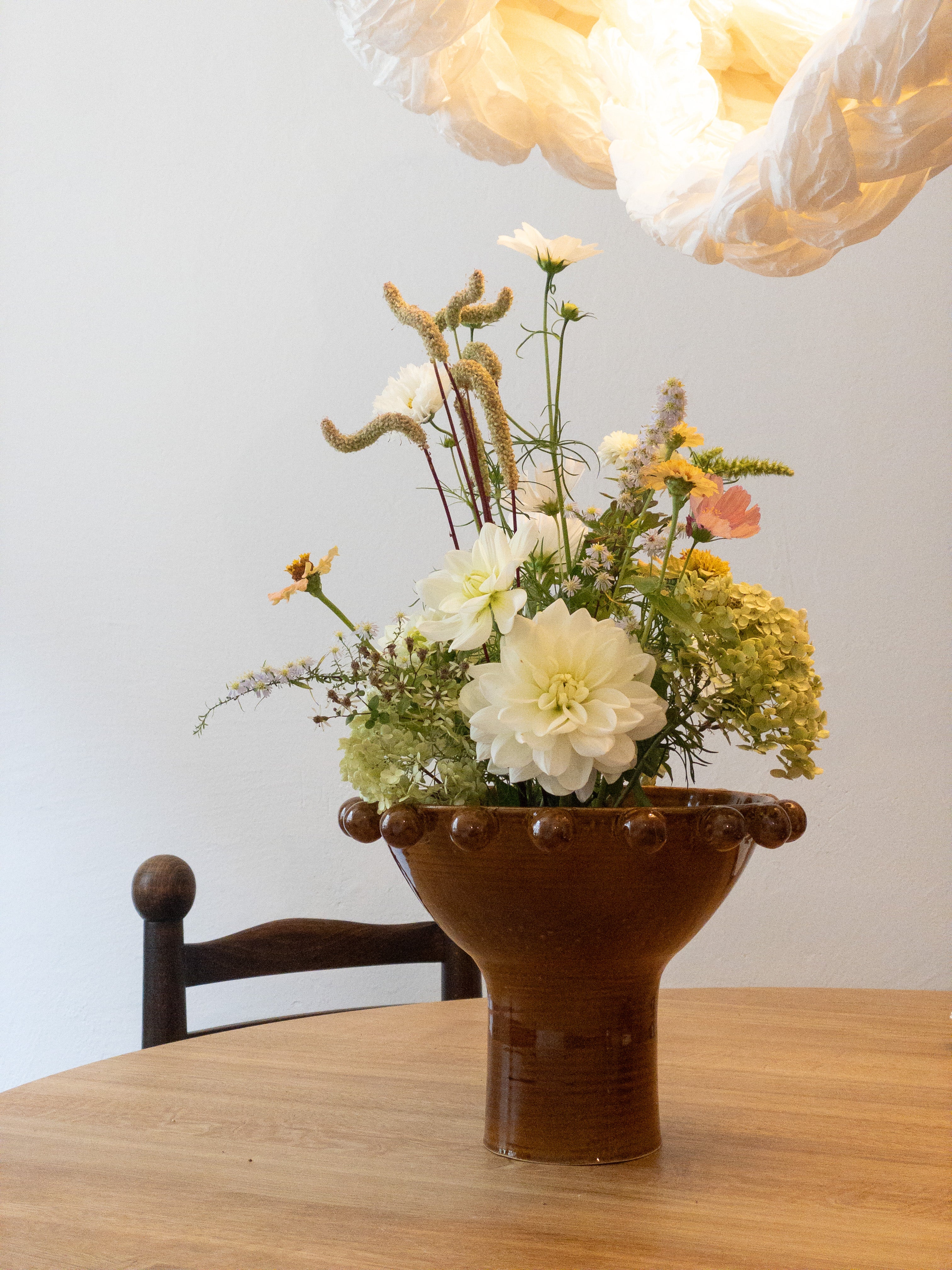 Pearl Centerpiece Bowl - Amber