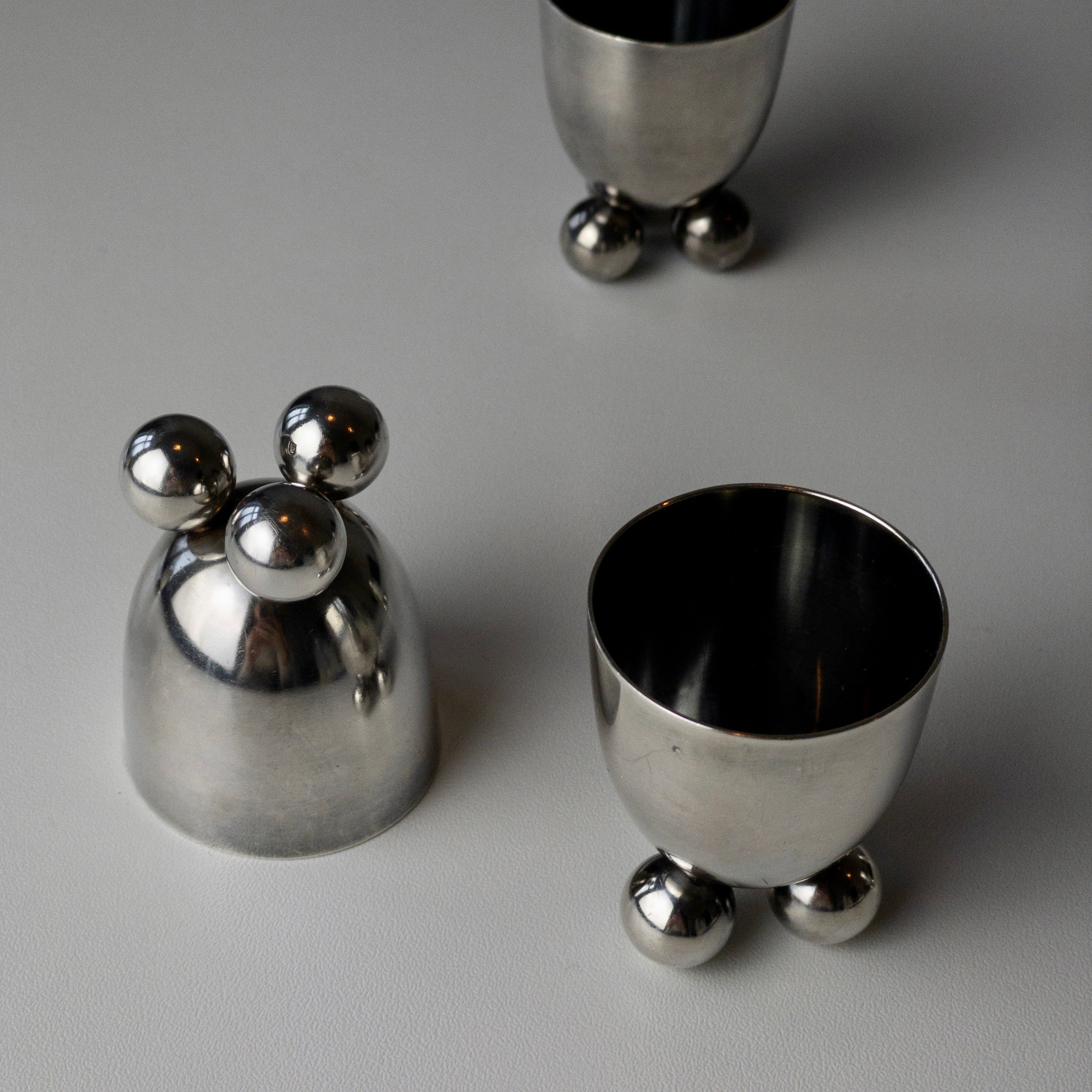 Vintage Eierbecher WMF F.A. Breuhaus de Groot - 6er Set