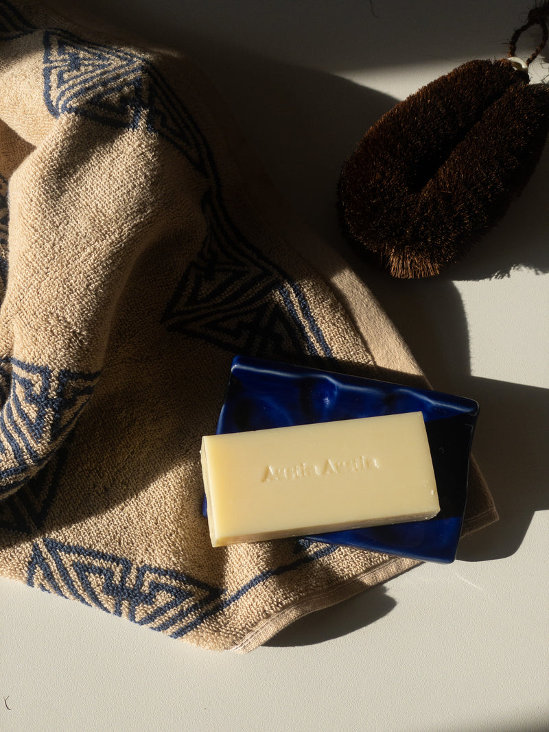 Soap dish in cobalt glaze