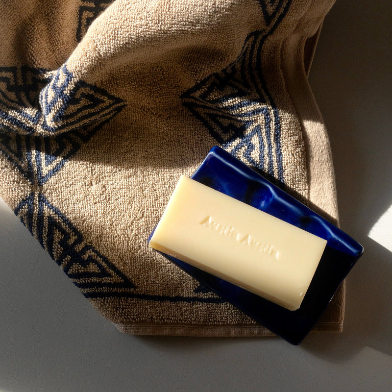 Soap dish in cobalt glaze