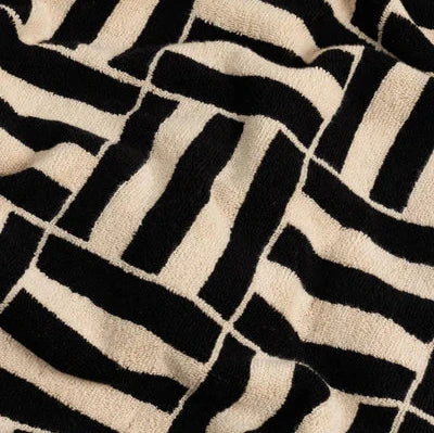 Willis Beach Towel - Sand/Noir
