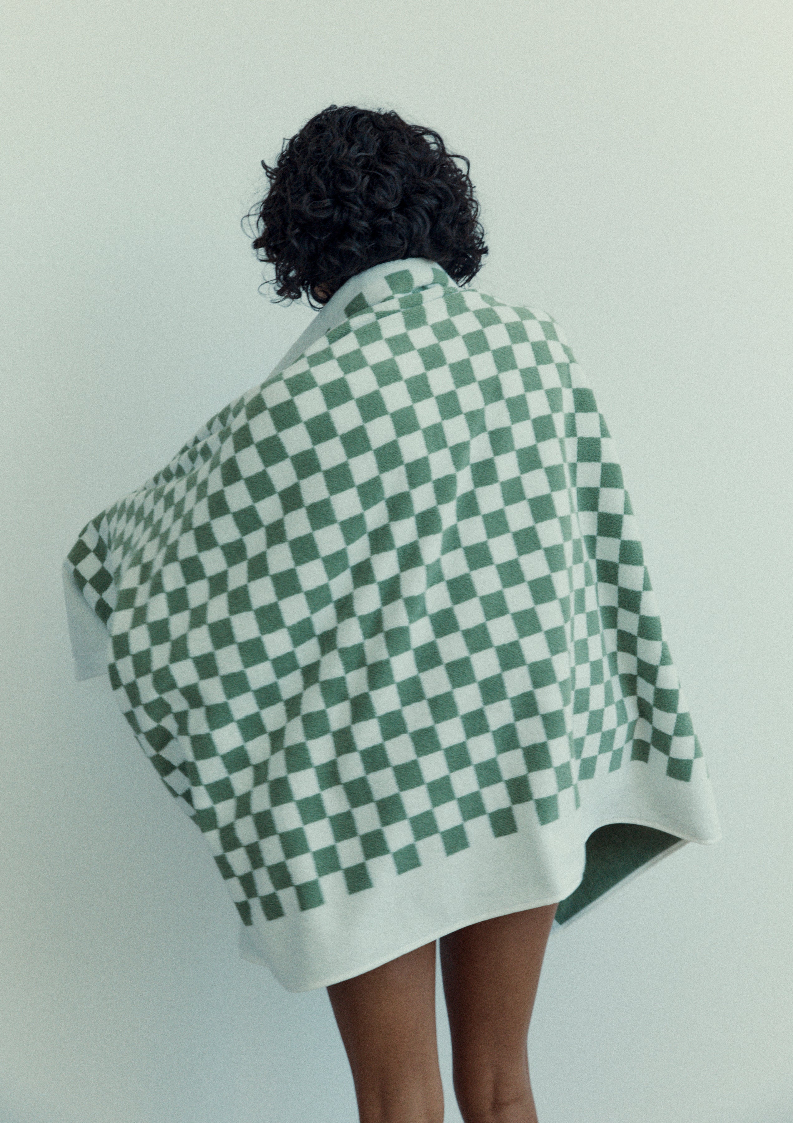 Pool Towel Roman -  Sage/Chalk