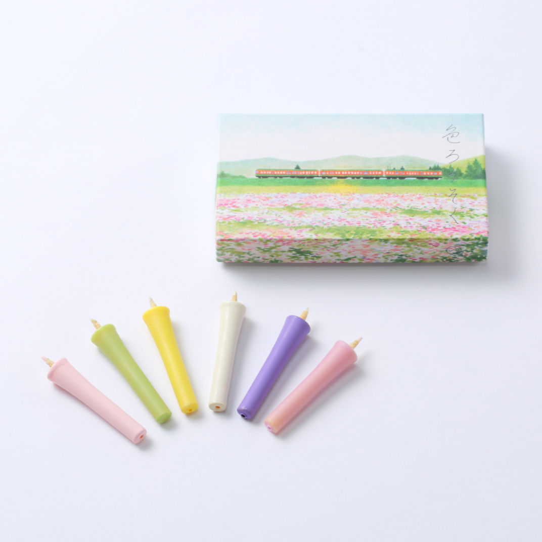 Japanese candles - Spring - 6 pieces