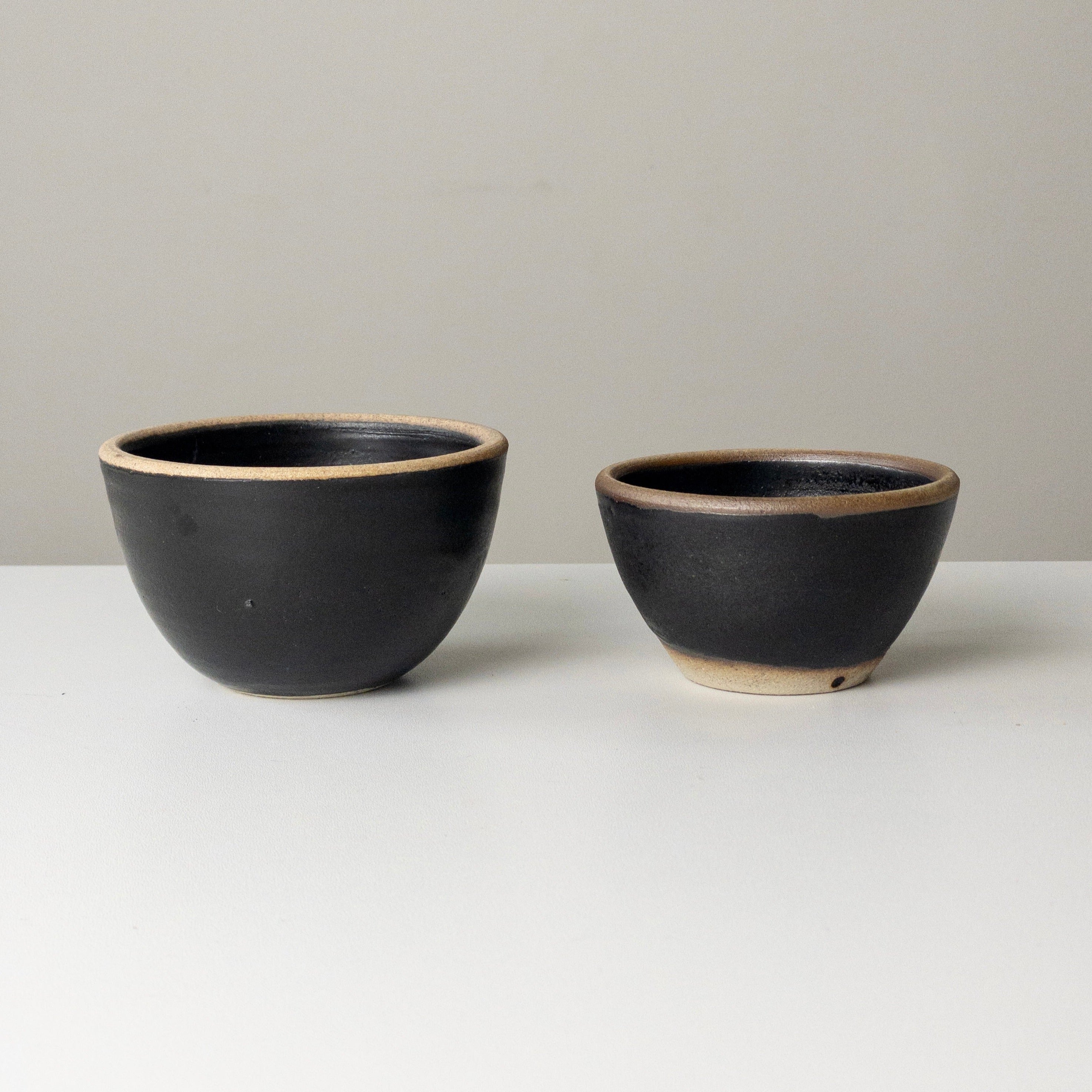Räucherschale aus Steingut - Klein - Schwarz