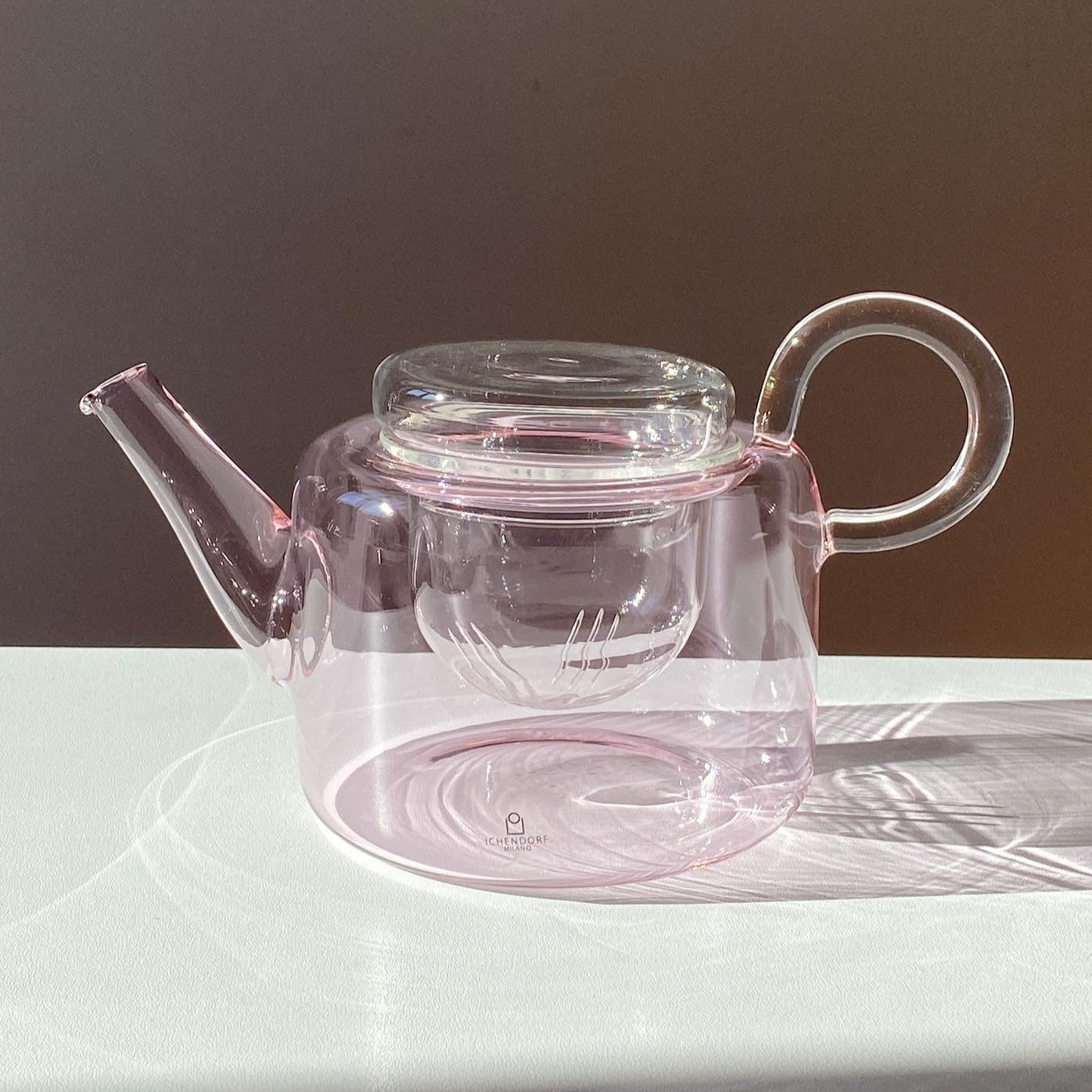 PIUMA teapot with filter - Low - Pink