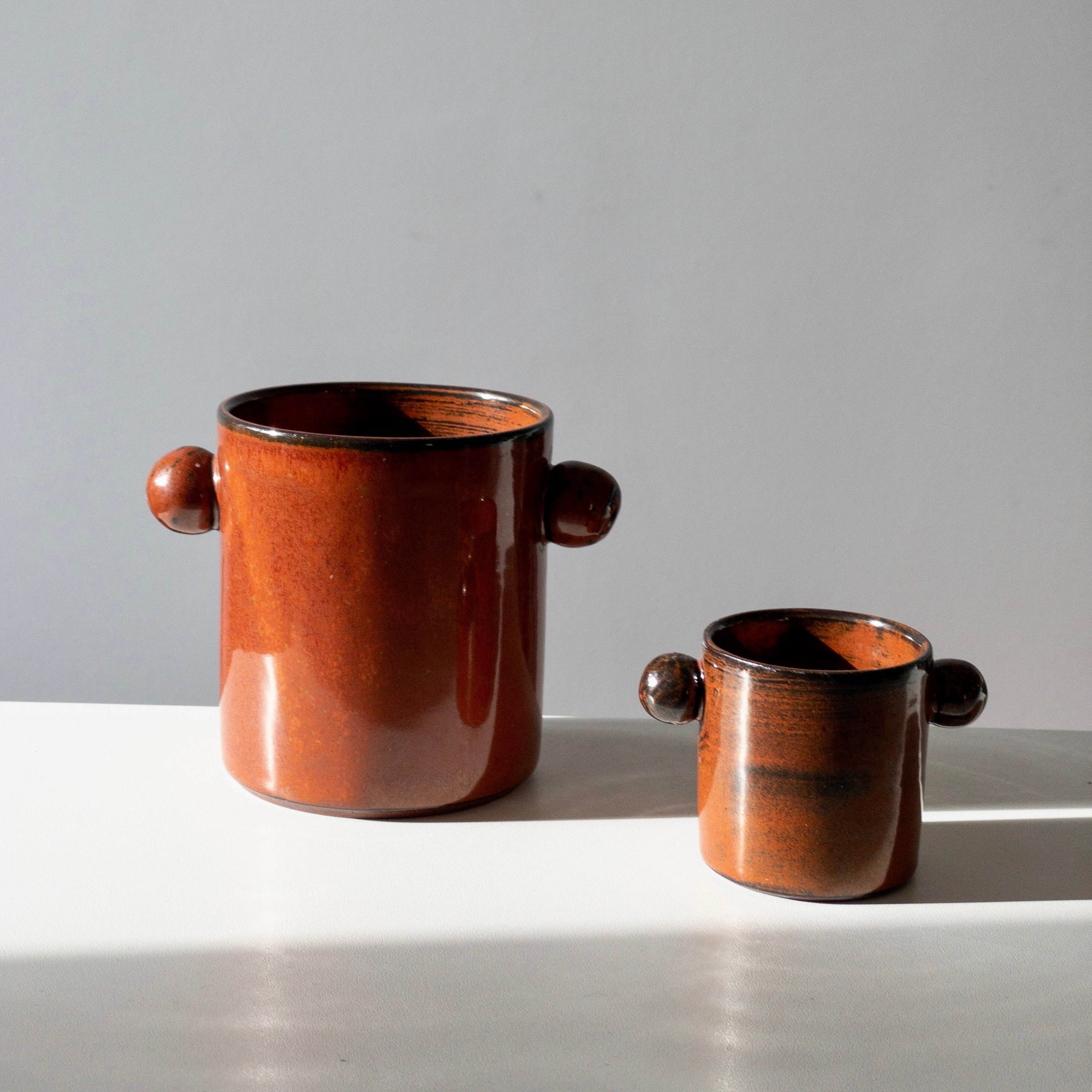 Eared Cup - Large Ceramic Mug - Volcano