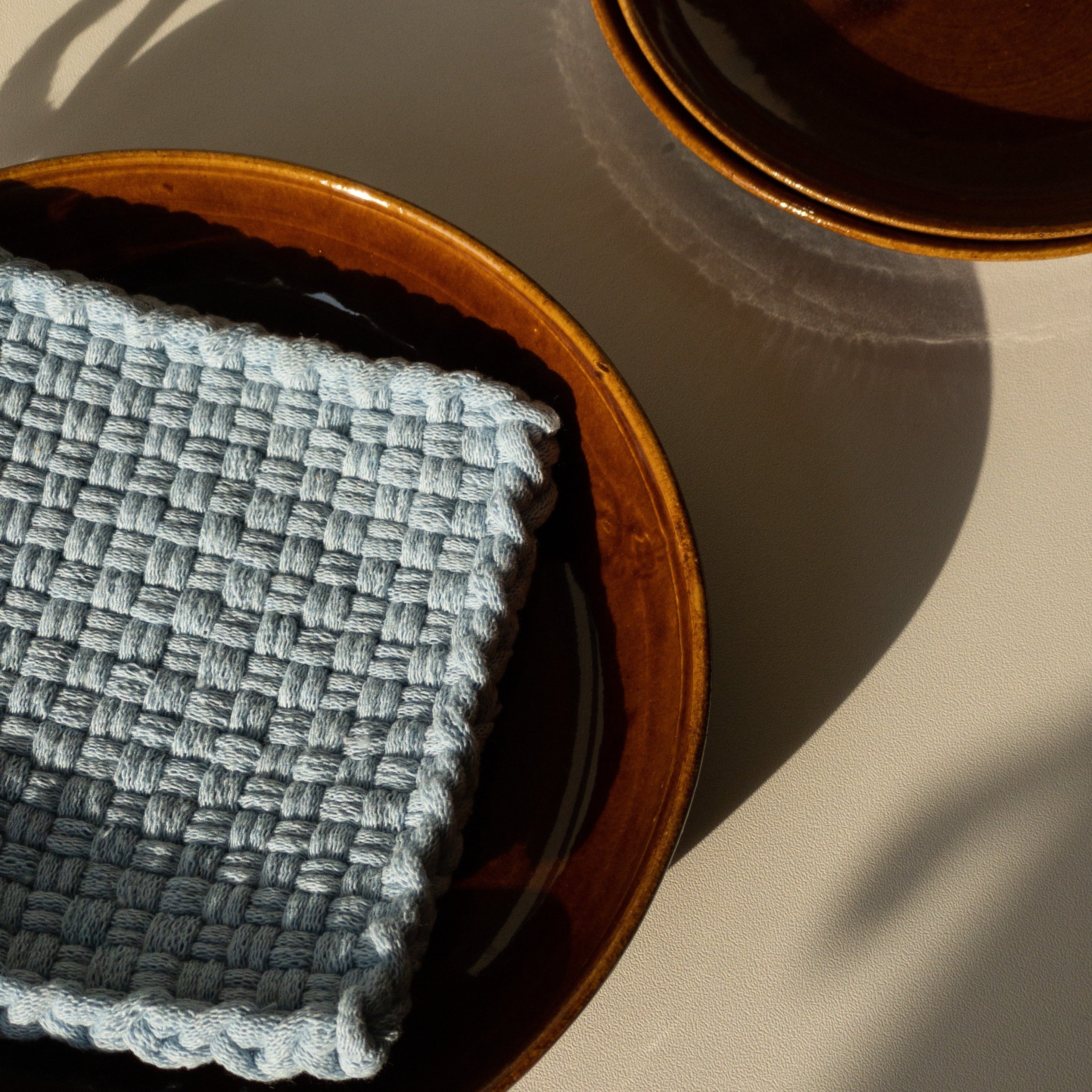 Deep Ceramic Plate - Amber