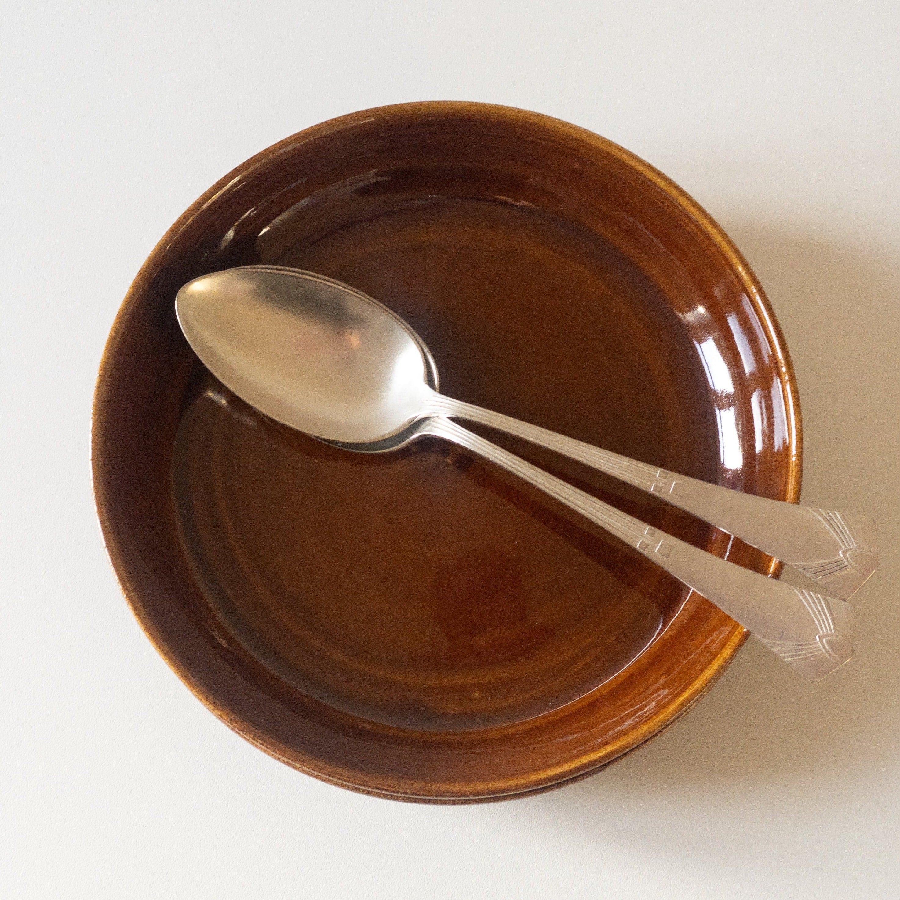 Deep Ceramic Plate - Amber