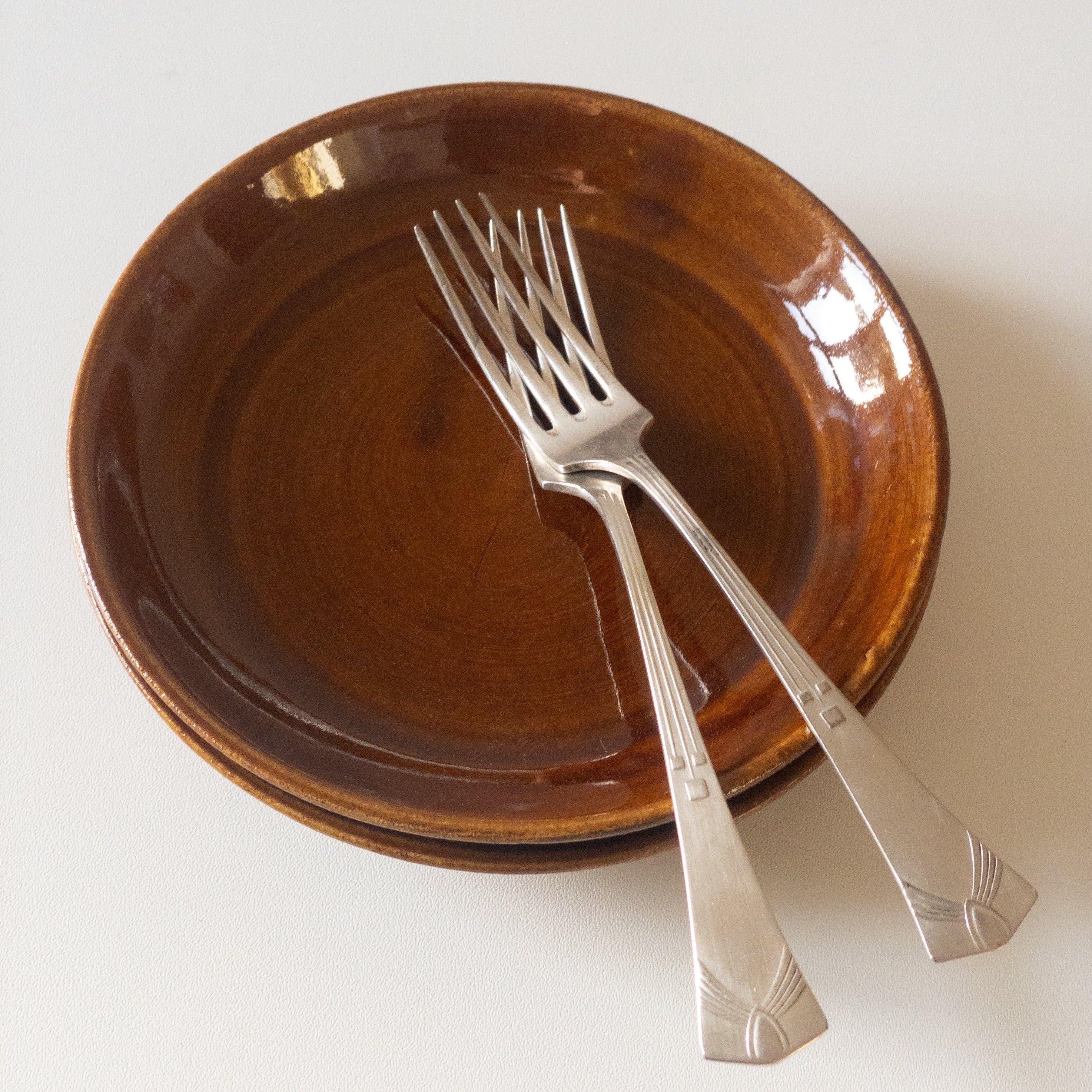 Small Ceramic Plate - Volcano