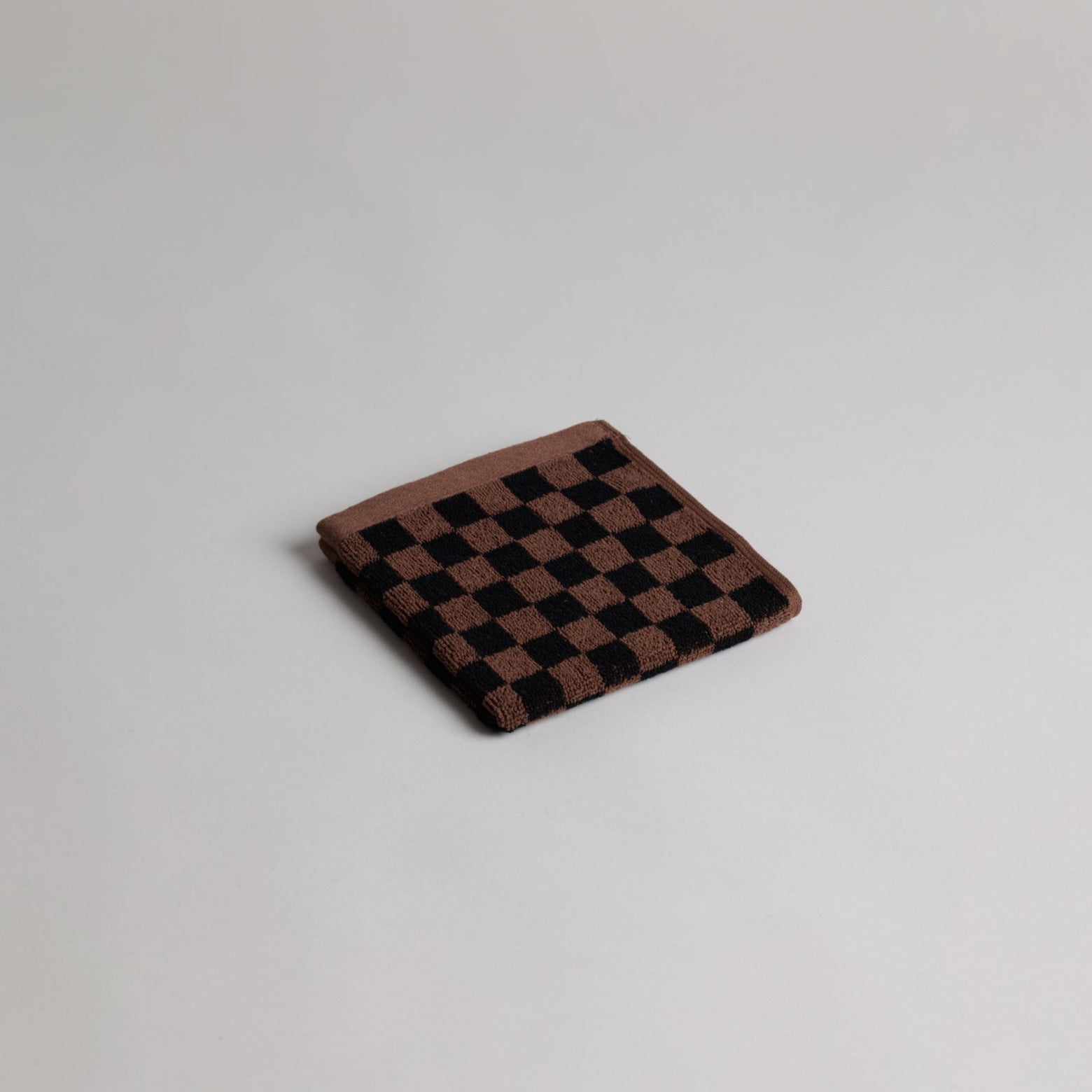 Gesichtshandtuch Quill - Tabac/Noir